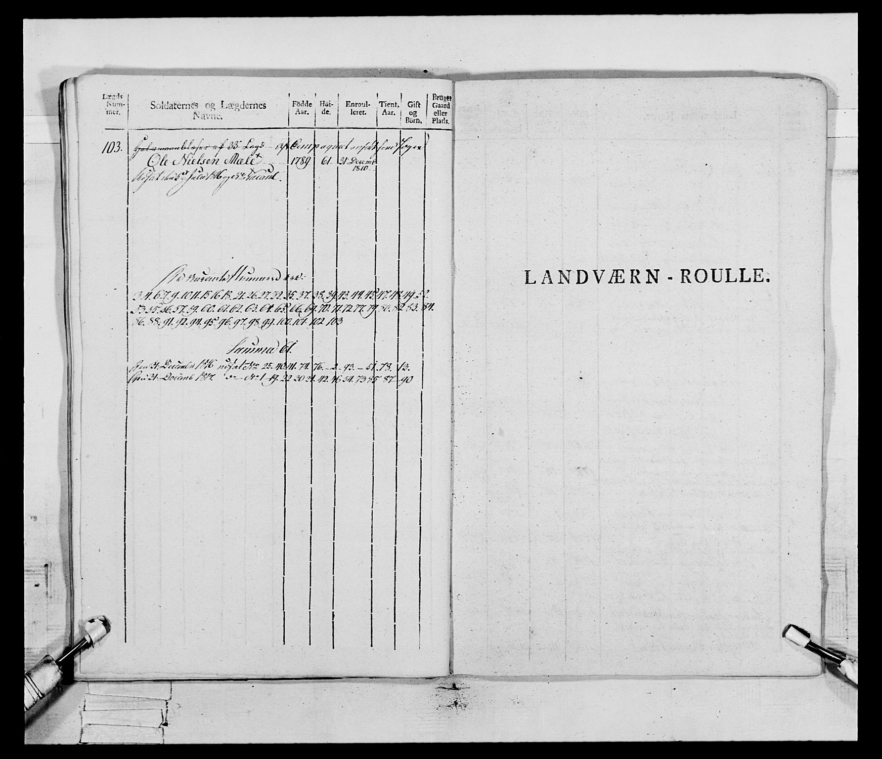 Generalitets- og kommissariatskollegiet, Det kongelige norske kommissariatskollegium, RA/EA-5420/E/Eh/L0083b: 2. Trondheimske nasjonale infanteriregiment, 1810, p. 223