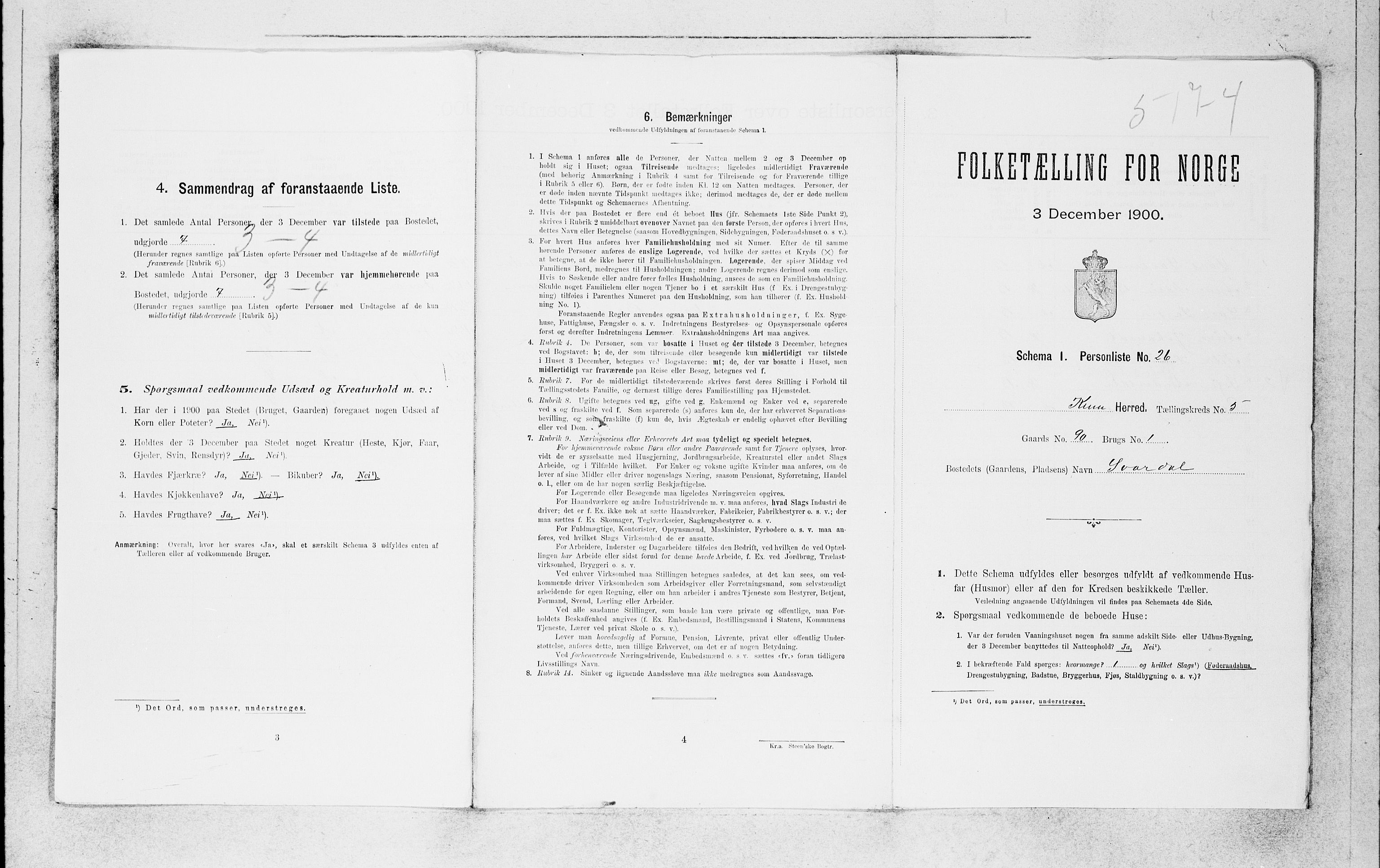 SAB, 1900 census for Kinn, 1900, p. 560