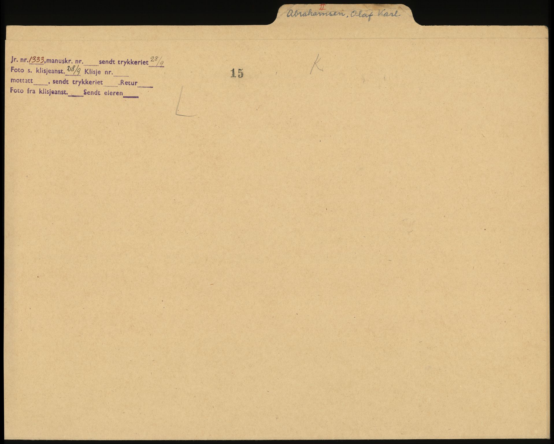 Sosialdepartementet, Våre Falne, AV/RA-S-1708/E/Ee/L0025: Personmapper: Abelsen 01 - Amundsen, H. 65, 1945-1951, p. 283