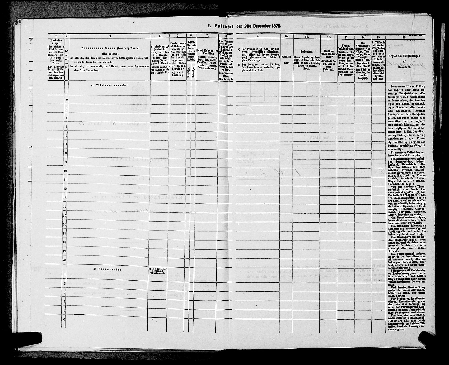 SAKO, 1875 census for 0812P Gjerpen, 1875, p. 1491