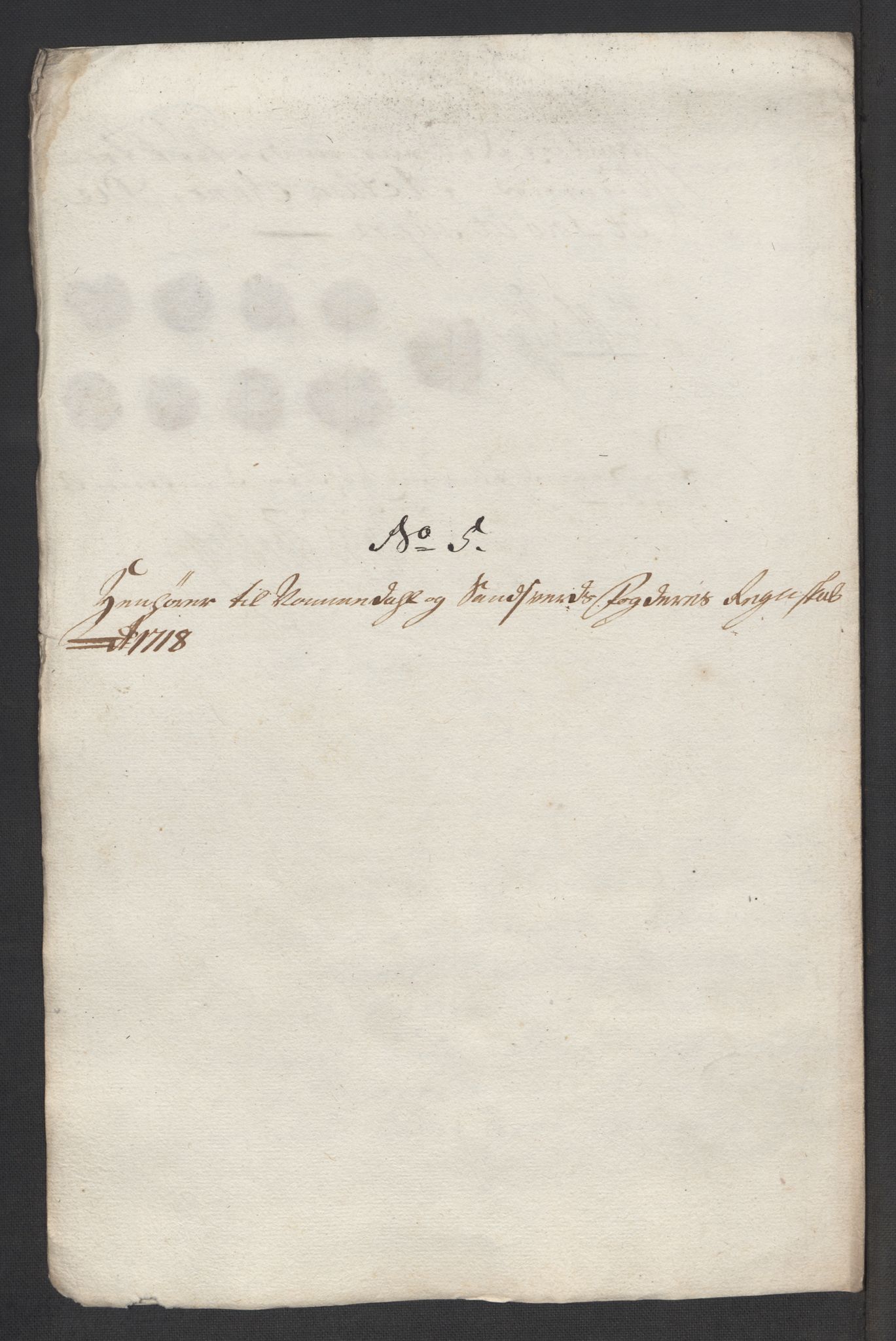 Rentekammeret inntil 1814, Reviderte regnskaper, Fogderegnskap, RA/EA-4092/R24/L1594: Fogderegnskap Numedal og Sandsvær, 1718, p. 213