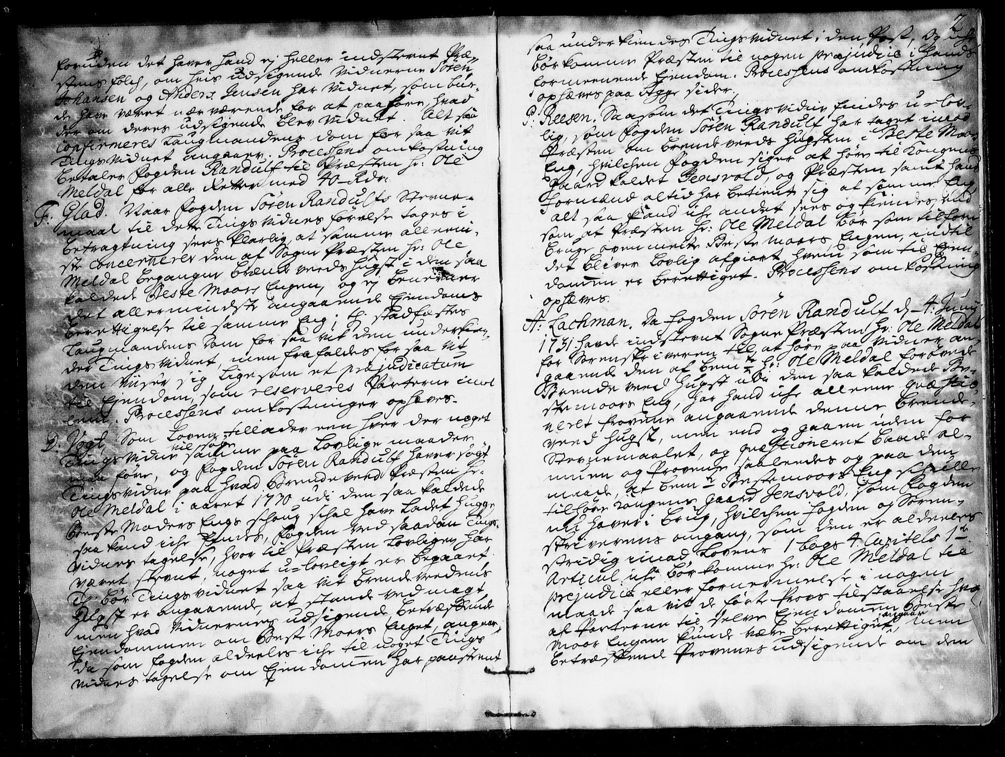 Overhoffretten 1667-1797, AV/RA-EA-2884/Ac/L0169: Voteringsprotokoll, 1734, p. 1b-2a
