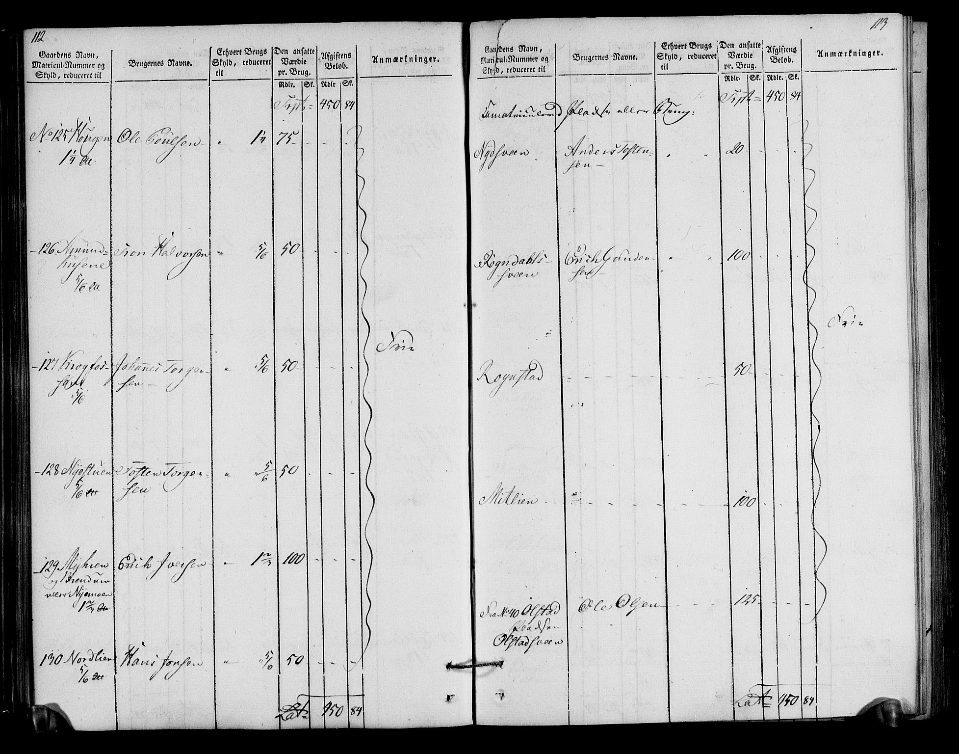 Rentekammeret inntil 1814, Realistisk ordnet avdeling, AV/RA-EA-4070/N/Ne/Nea/L0040: Gudbrandsdalen fogderi. Oppebørselsregister, 1803-1804, p. 61