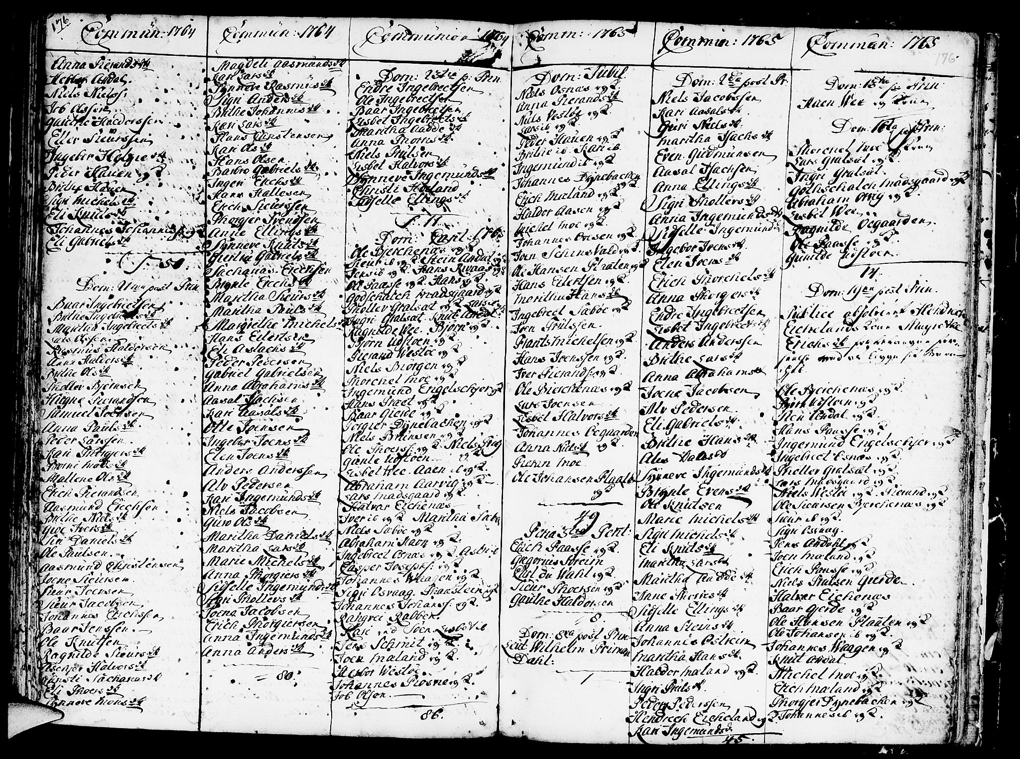 Etne sokneprestembete, SAB/A-75001/H/Haa: Parish register (official) no. A 3 /3, 1755-1782, p. 176