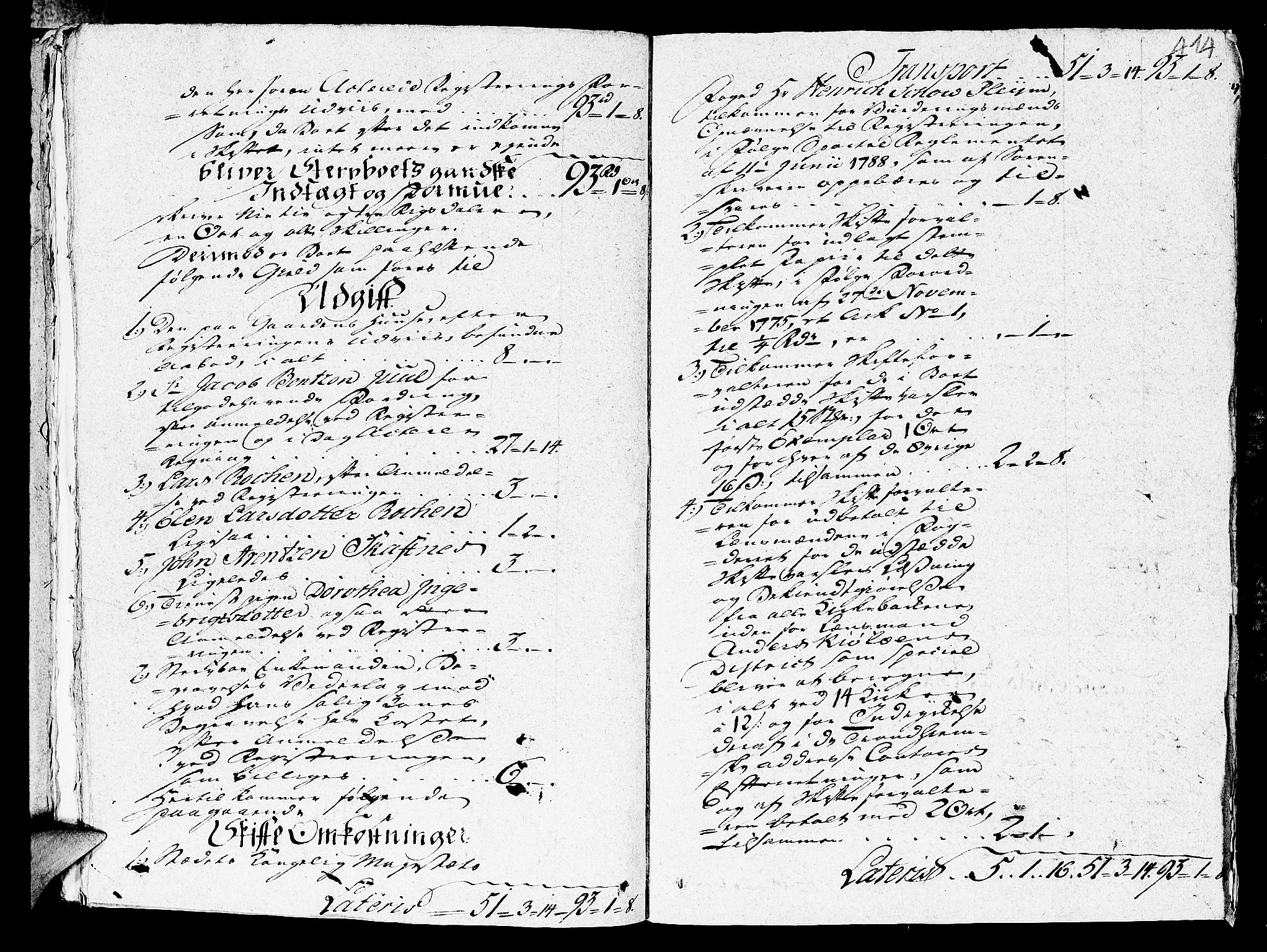 Namdal sorenskriveri, AV/SAT-A-4133/1/3/3A/L0020: Skifteprotokoll nr. 16a, 1797-1798, p. 413b-414a