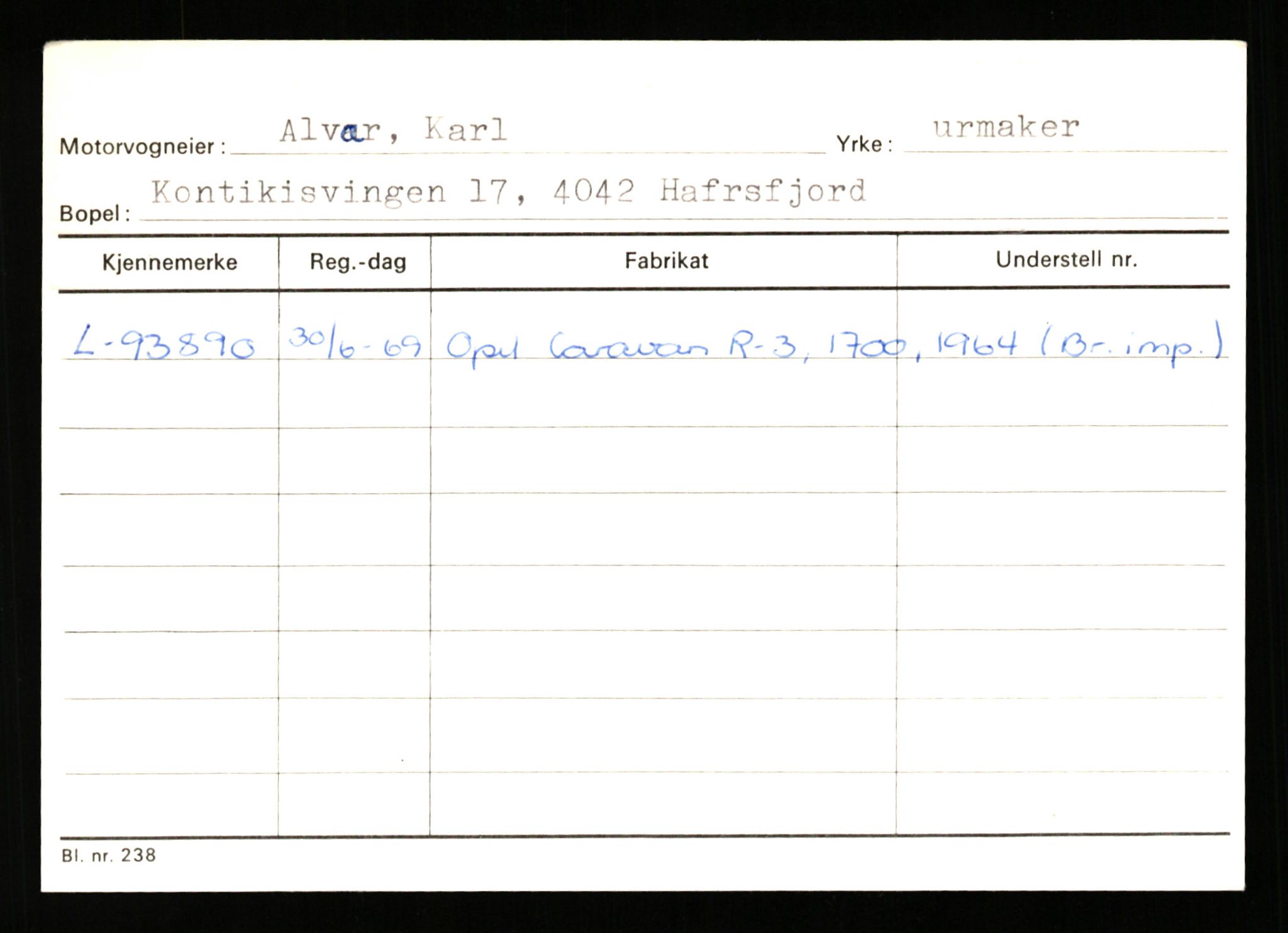 Stavanger trafikkstasjon, AV/SAST-A-101942/0/H/L0001: Abarbanell - Askerud, 1930-1971, p. 651