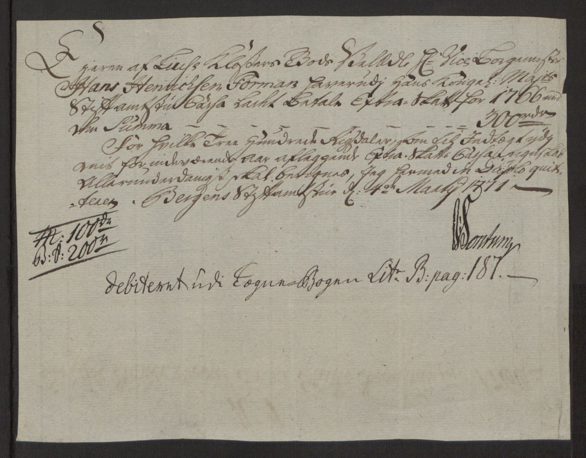 Rentekammeret inntil 1814, Reviderte regnskaper, Fogderegnskap, RA/EA-4092/R50/L3180: Ekstraskatten Lyse kloster, 1762-1783, p. 165