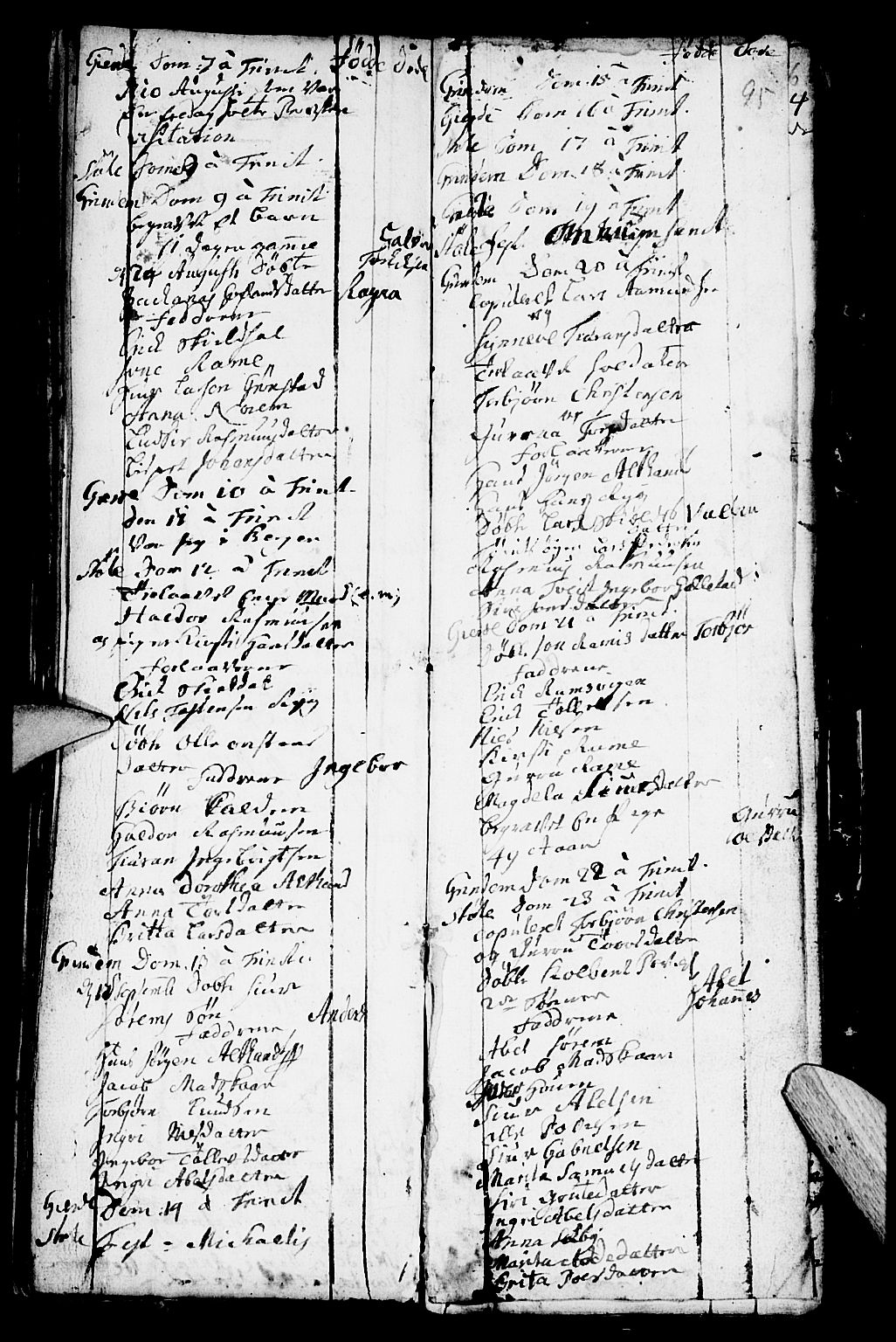 Etne sokneprestembete, AV/SAB-A-75001/H/Haa: Parish register (official) no. A 2, 1725-1755, p. 95