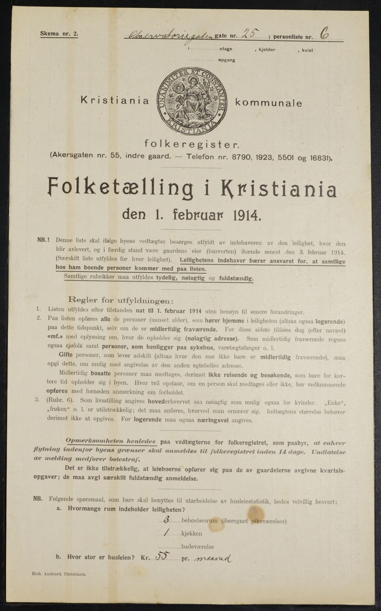 OBA, Municipal Census 1914 for Kristiania, 1914, p. 74390