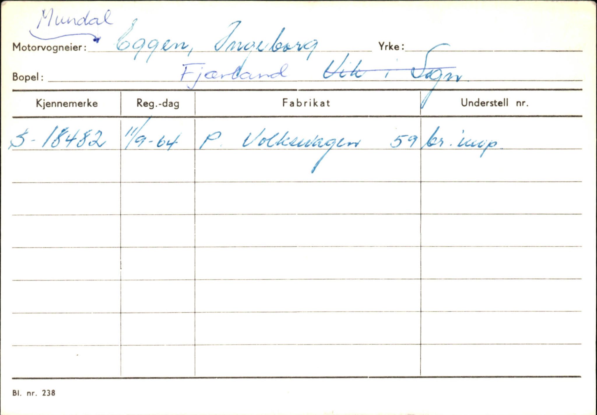 Statens vegvesen, Sogn og Fjordane vegkontor, AV/SAB-A-5301/4/F/L0132: Eigarregister Askvoll A-Å. Balestrand A-Å, 1945-1975, p. 2076