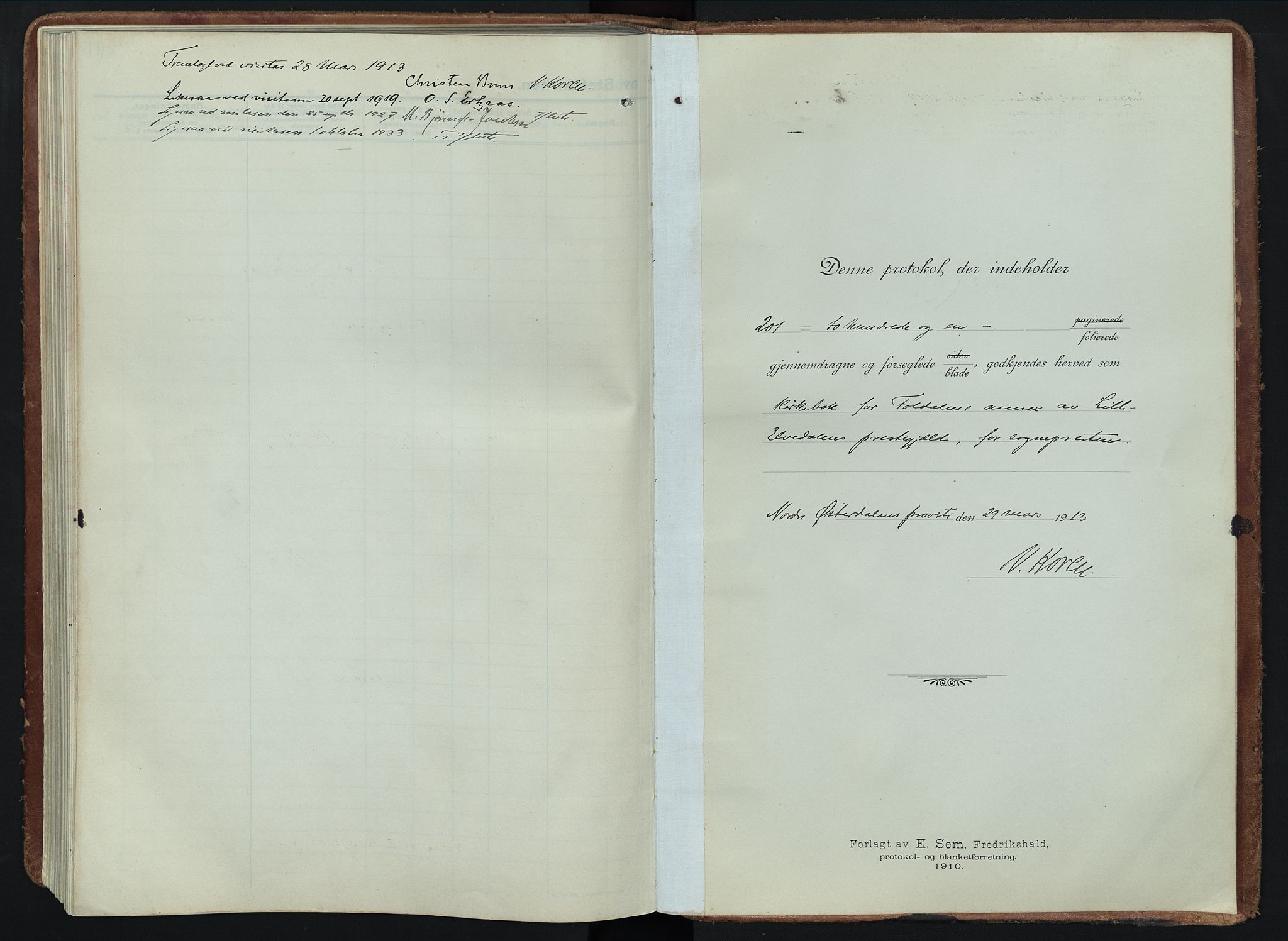 Alvdal prestekontor, SAH/PREST-060/H/Ha/Haa/L0005: Parish register (official) no. 5, 1913-1930