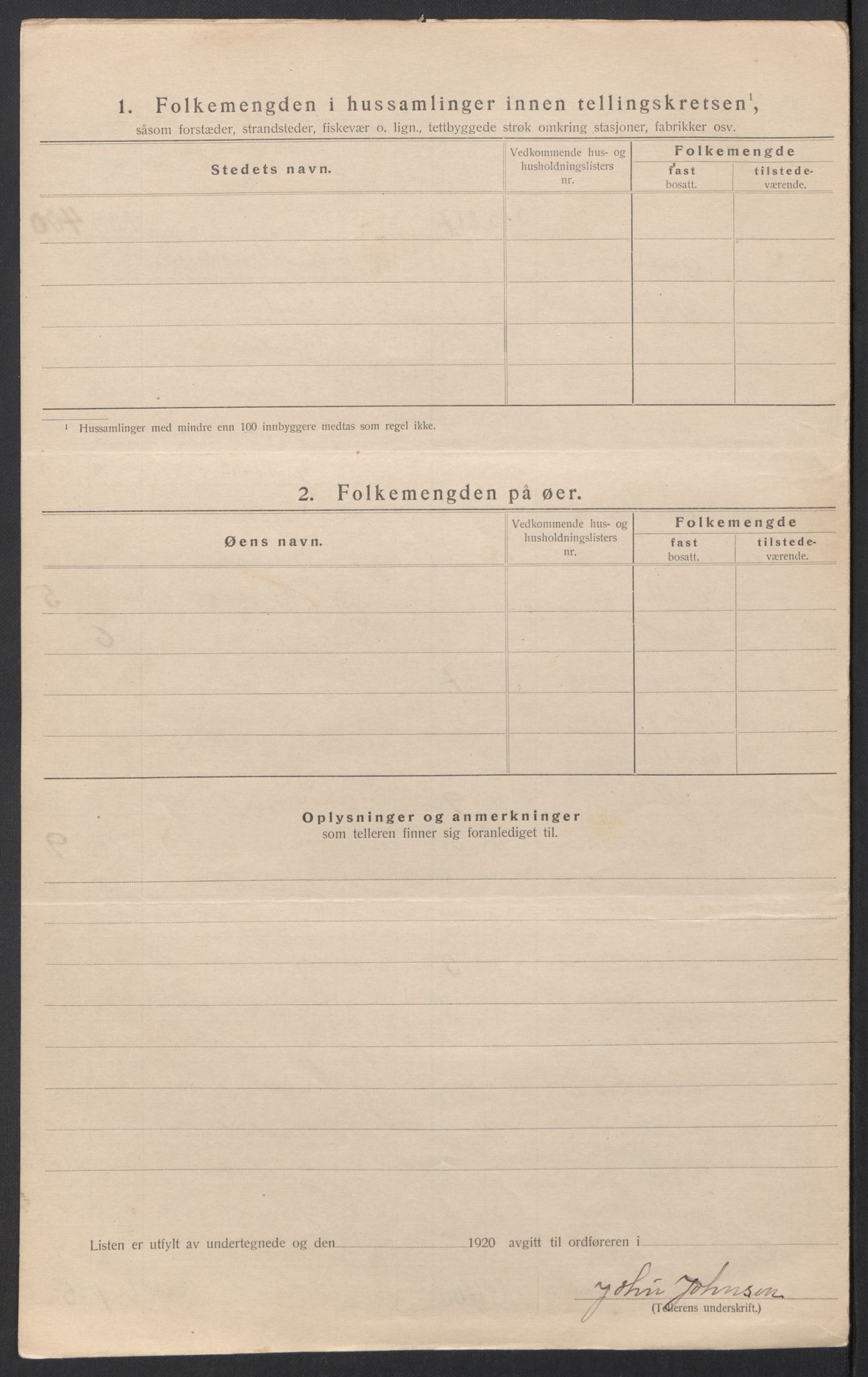 SAT, 1920 census for Hadsel, 1920, p. 77