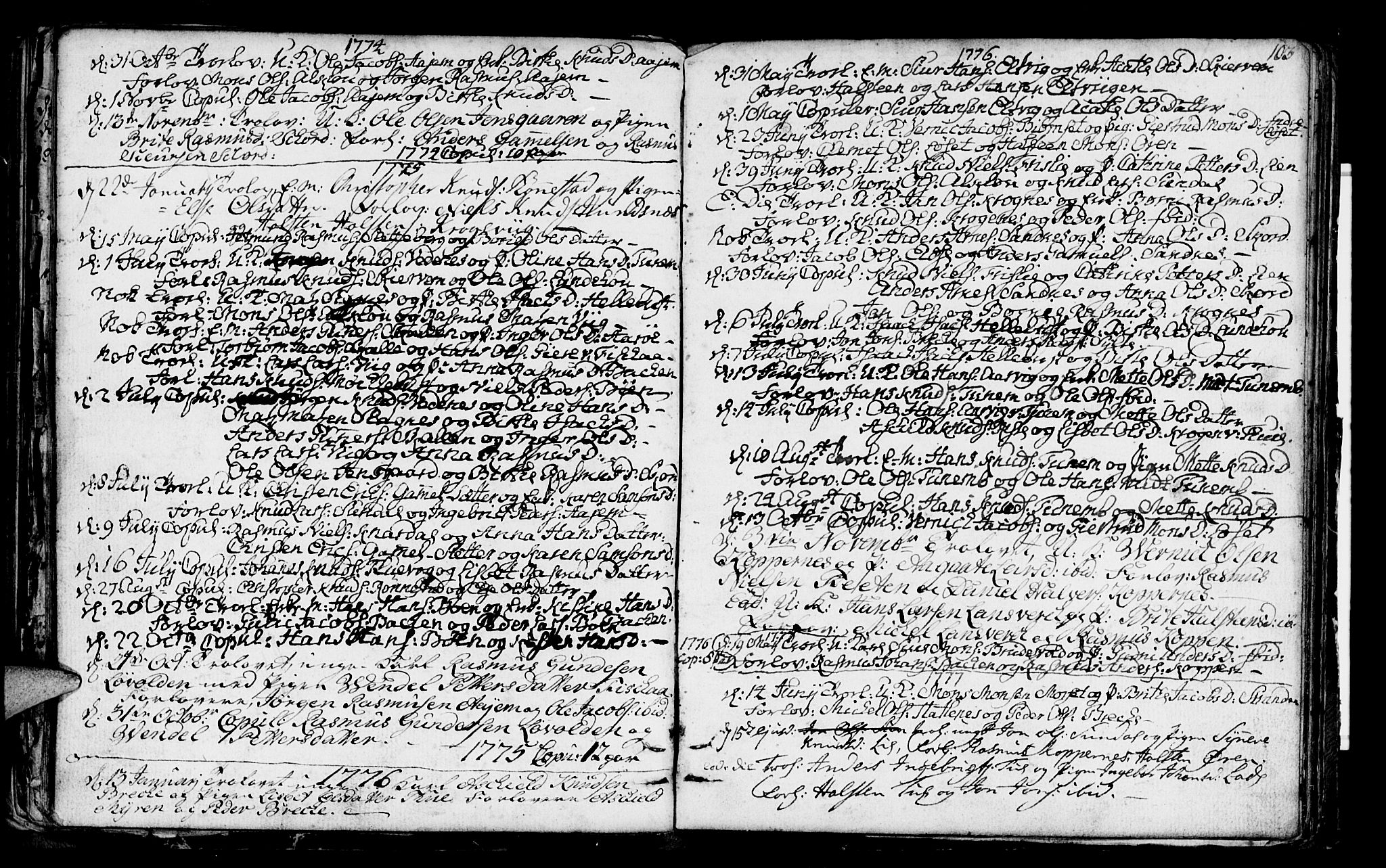 Ministerialprotokoller, klokkerbøker og fødselsregistre - Møre og Romsdal, SAT/A-1454/501/L0002: Parish register (official) no. 501A02, 1760-1816, p. 103