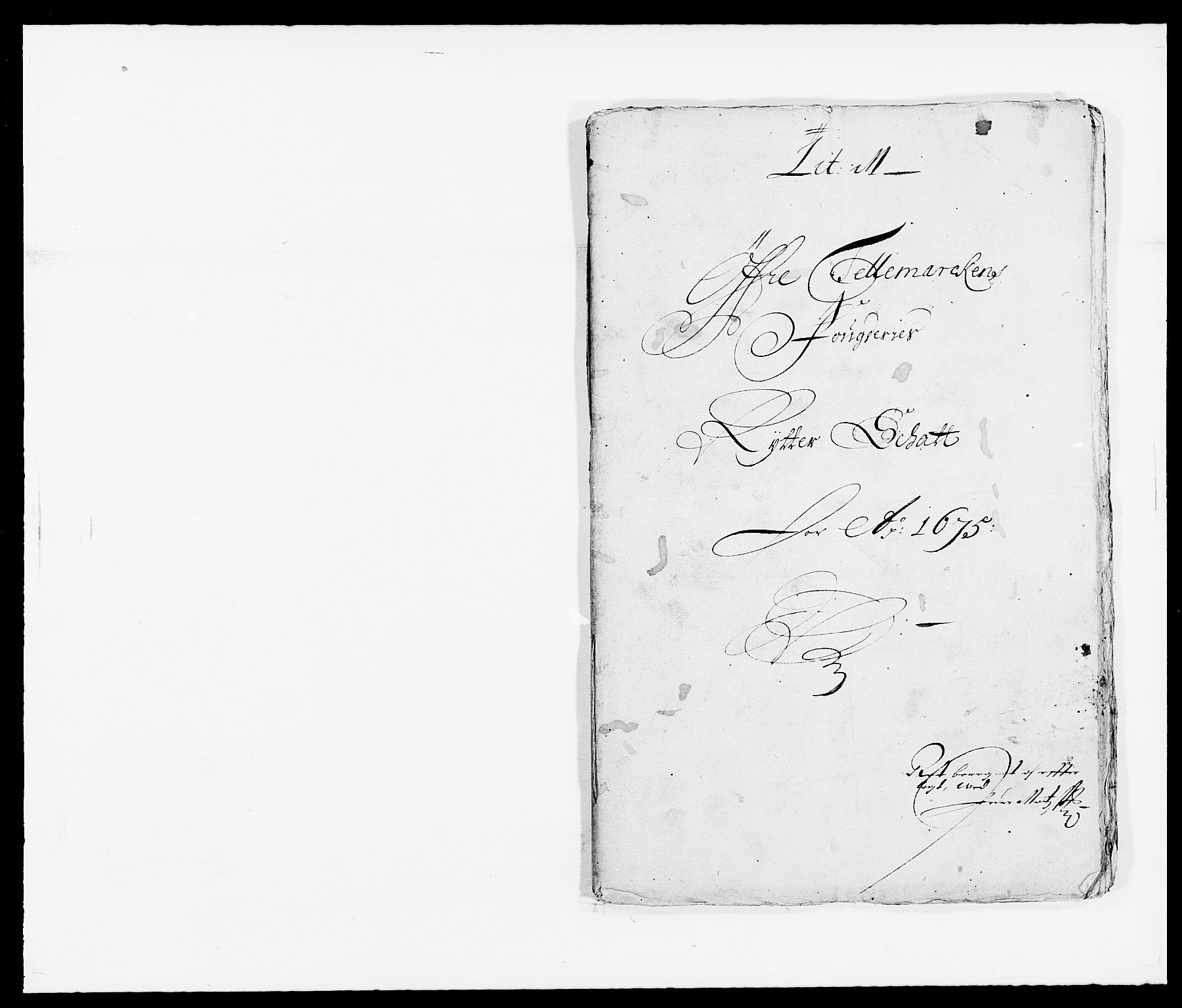 Rentekammeret inntil 1814, Reviderte regnskaper, Fogderegnskap, RA/EA-4092/R35/L2064: Fogderegnskap Øvre og Nedre Telemark, 1675, p. 1