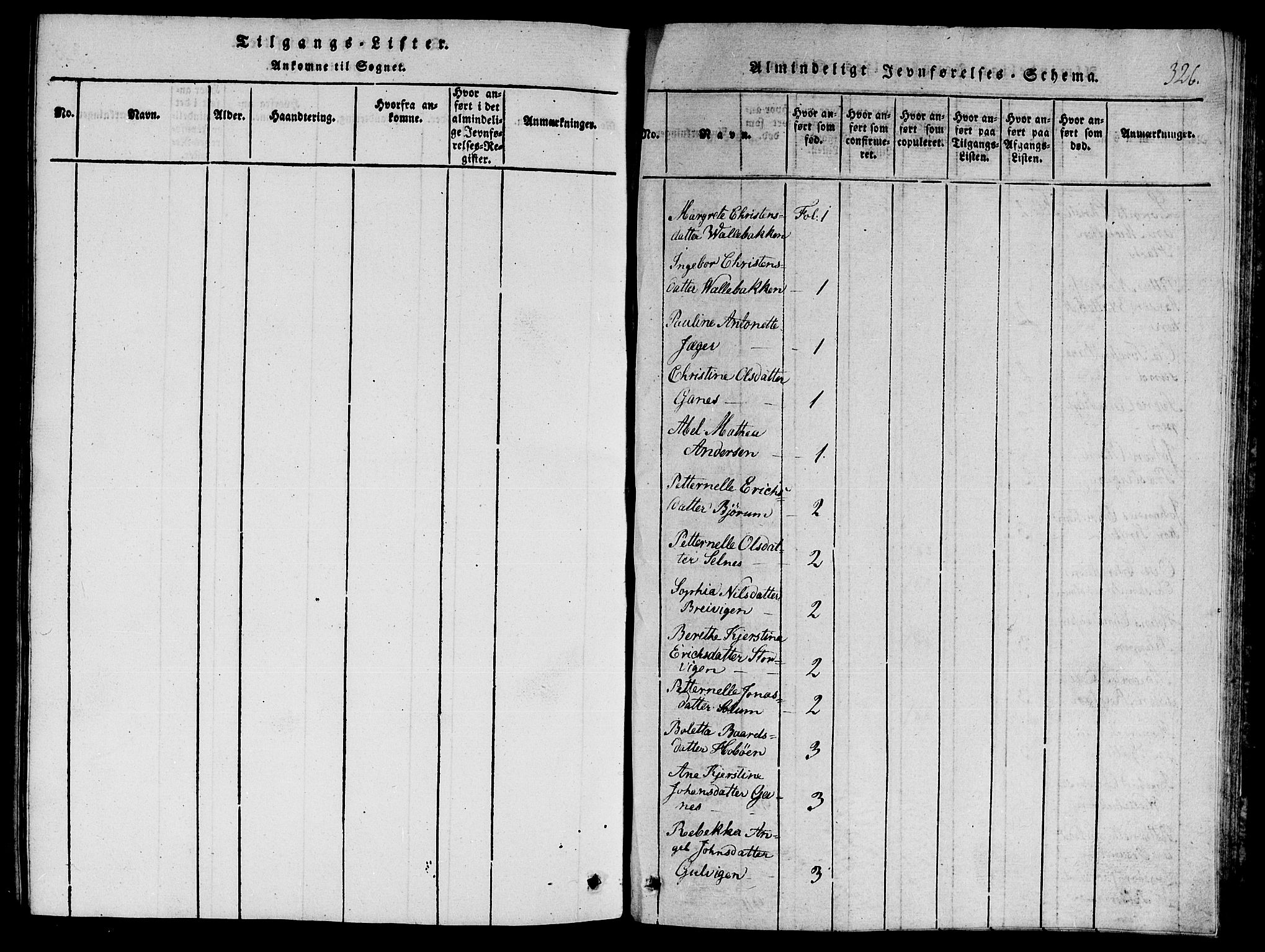 Ministerialprotokoller, klokkerbøker og fødselsregistre - Nord-Trøndelag, SAT/A-1458/770/L0588: Parish register (official) no. 770A02, 1819-1823, p. 326
