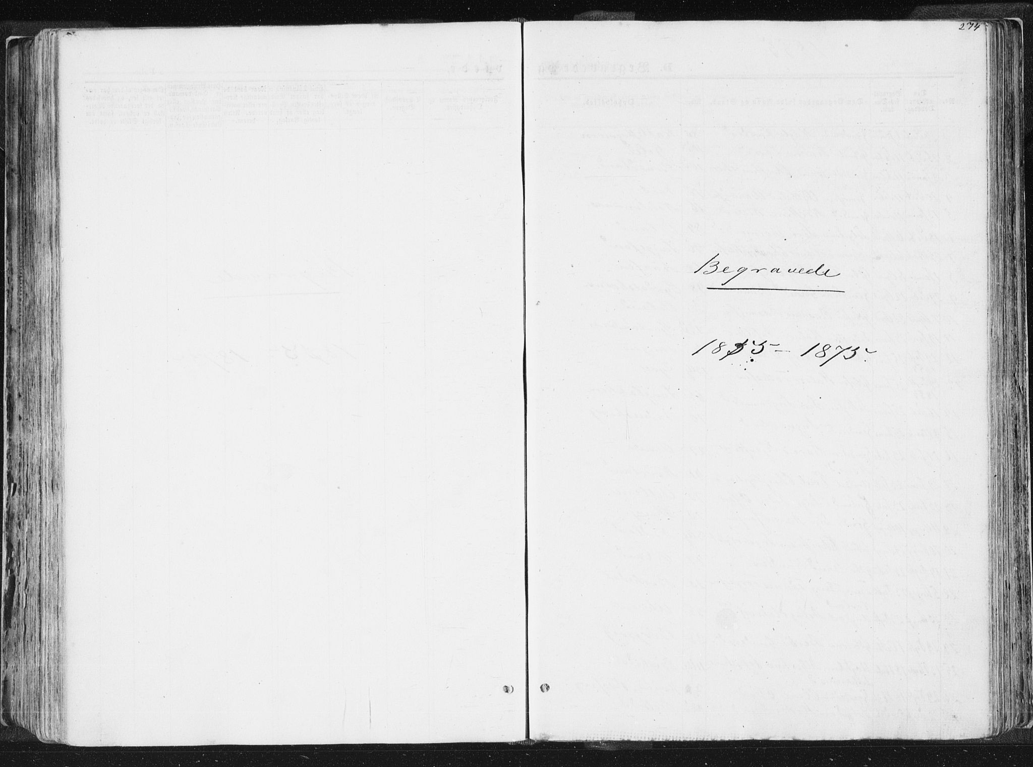 Høgsfjord sokneprestkontor, SAST/A-101624/H/Ha/Haa/L0001: Parish register (official) no. A 1, 1854-1875, p. 274