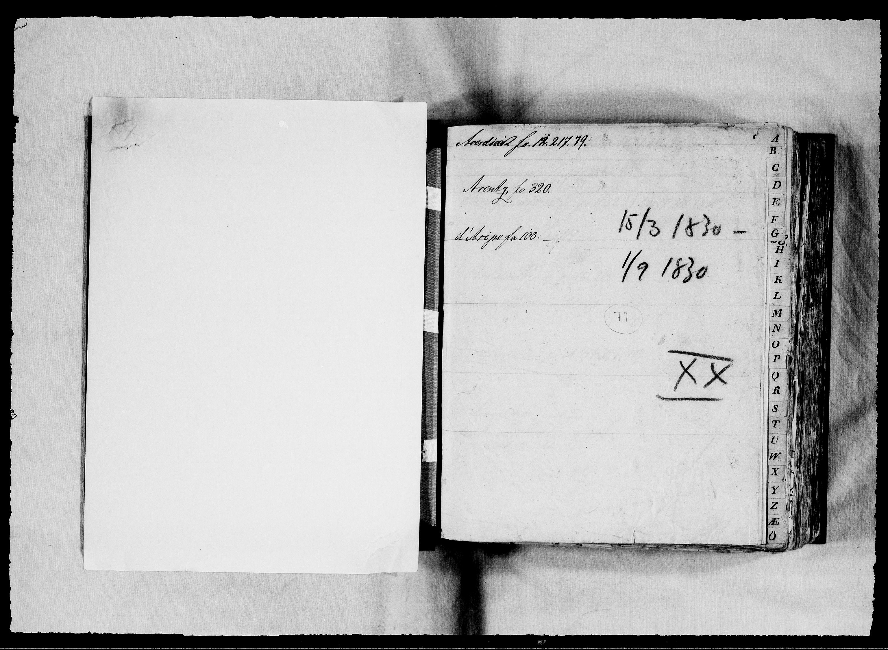 Modums Blaafarveværk, RA/PA-0157/G/Gb/L0071/0001: -- / Kopibok, ført ved Bokholderkontoret, 1830, p. 2