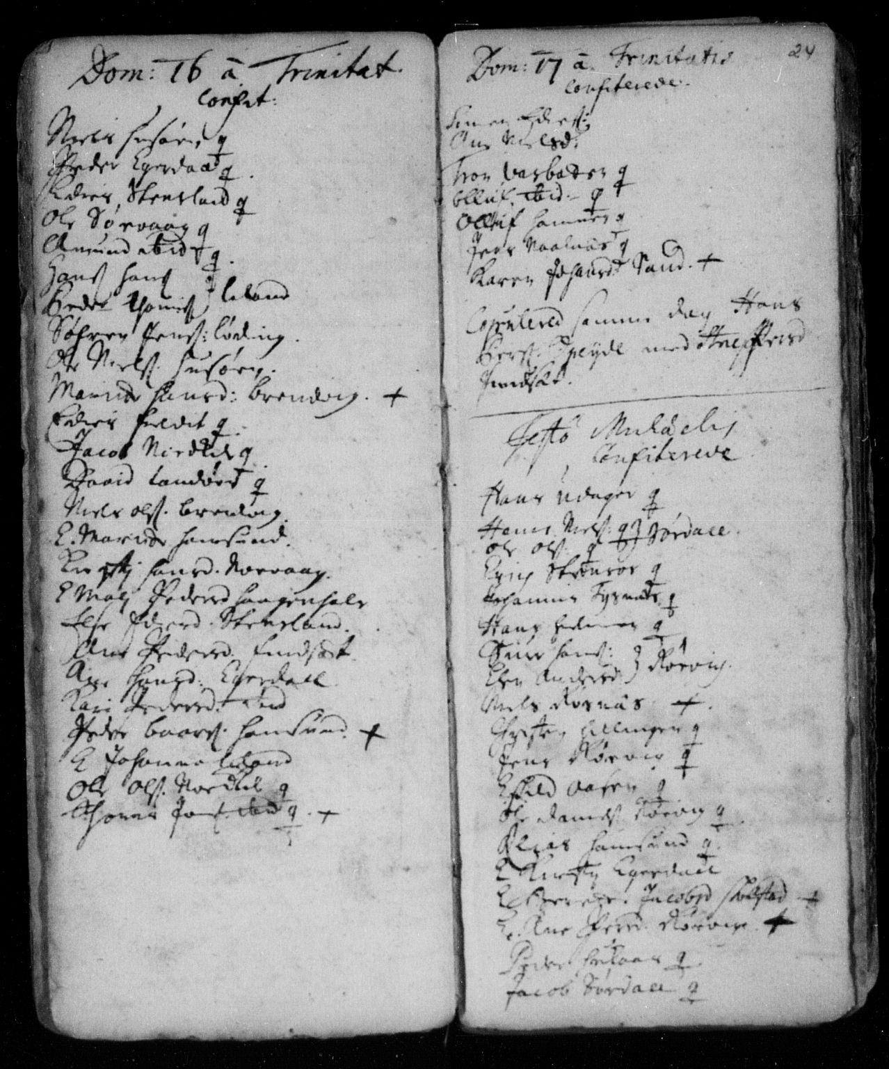 Ministerialprotokoller, klokkerbøker og fødselsregistre - Nordland, AV/SAT-A-1459/859/L0840: Parish register (official) no. 859A00, 1708-1738, p. 24