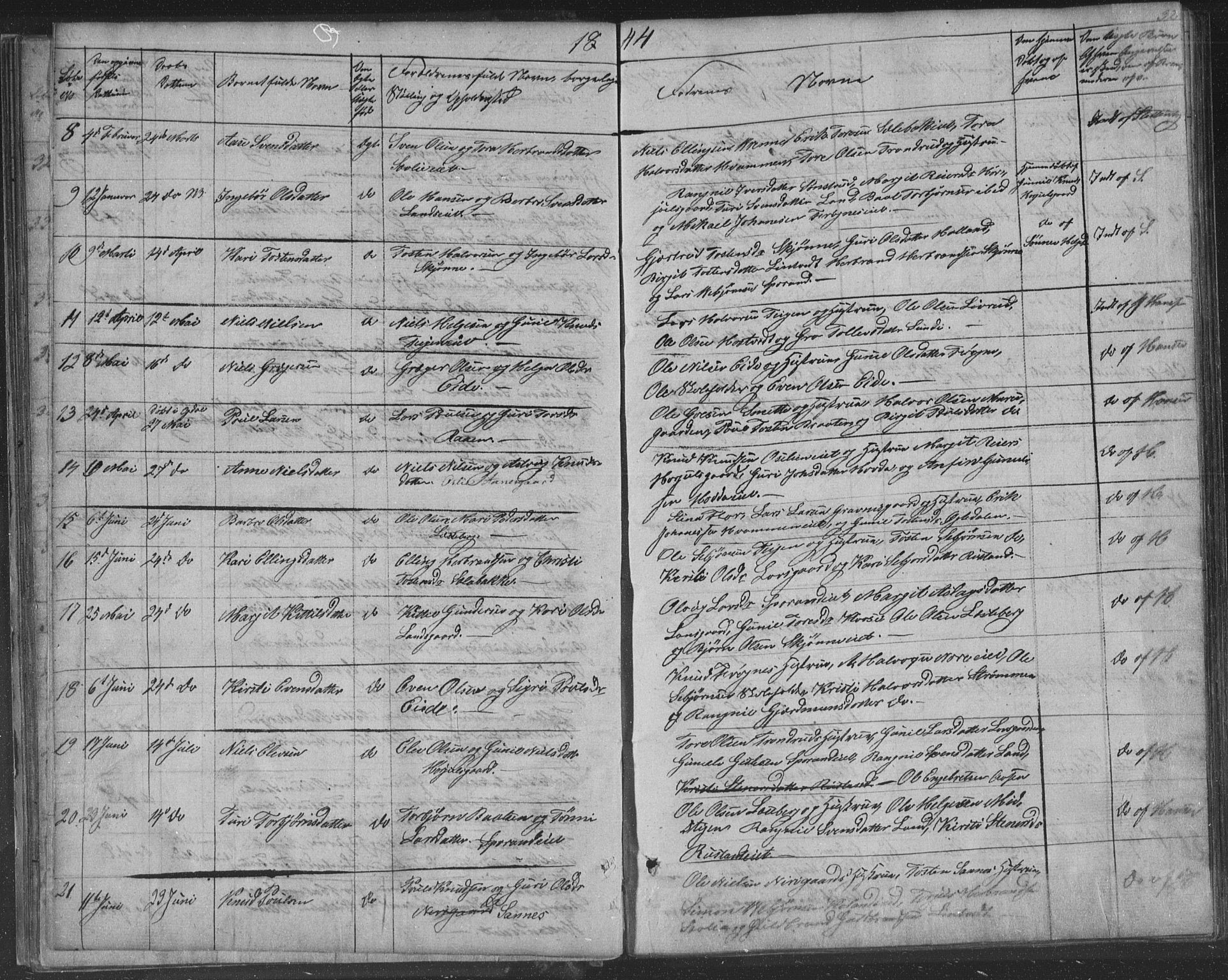 Nore kirkebøker, AV/SAKO-A-238/F/Fa/L0001: Parish register (official) no. I 1, 1836-1855, p. 32