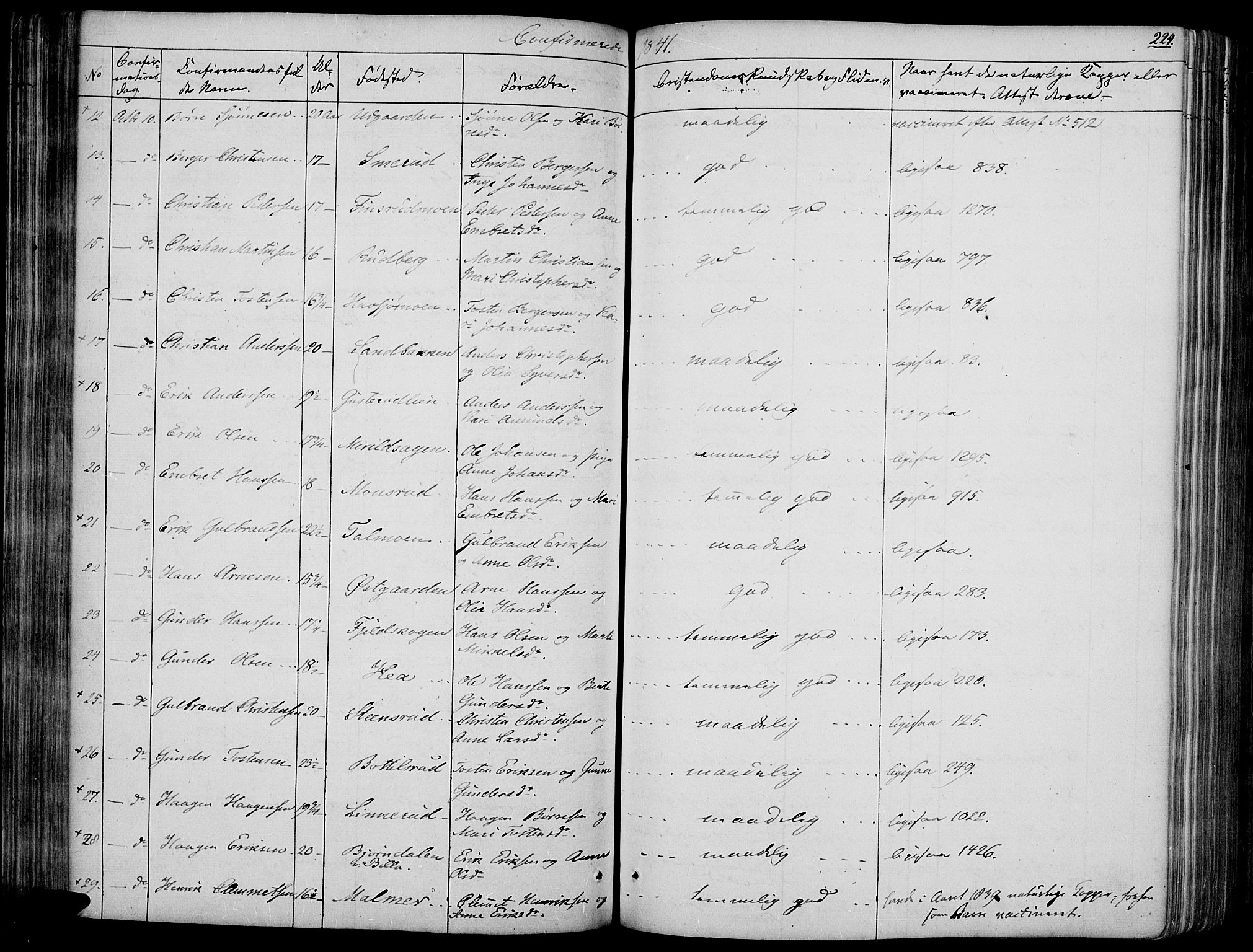 Vinger prestekontor, SAH/PREST-024/H/Ha/Haa/L0008: Parish register (official) no. 8, 1839-1847, p. 224
