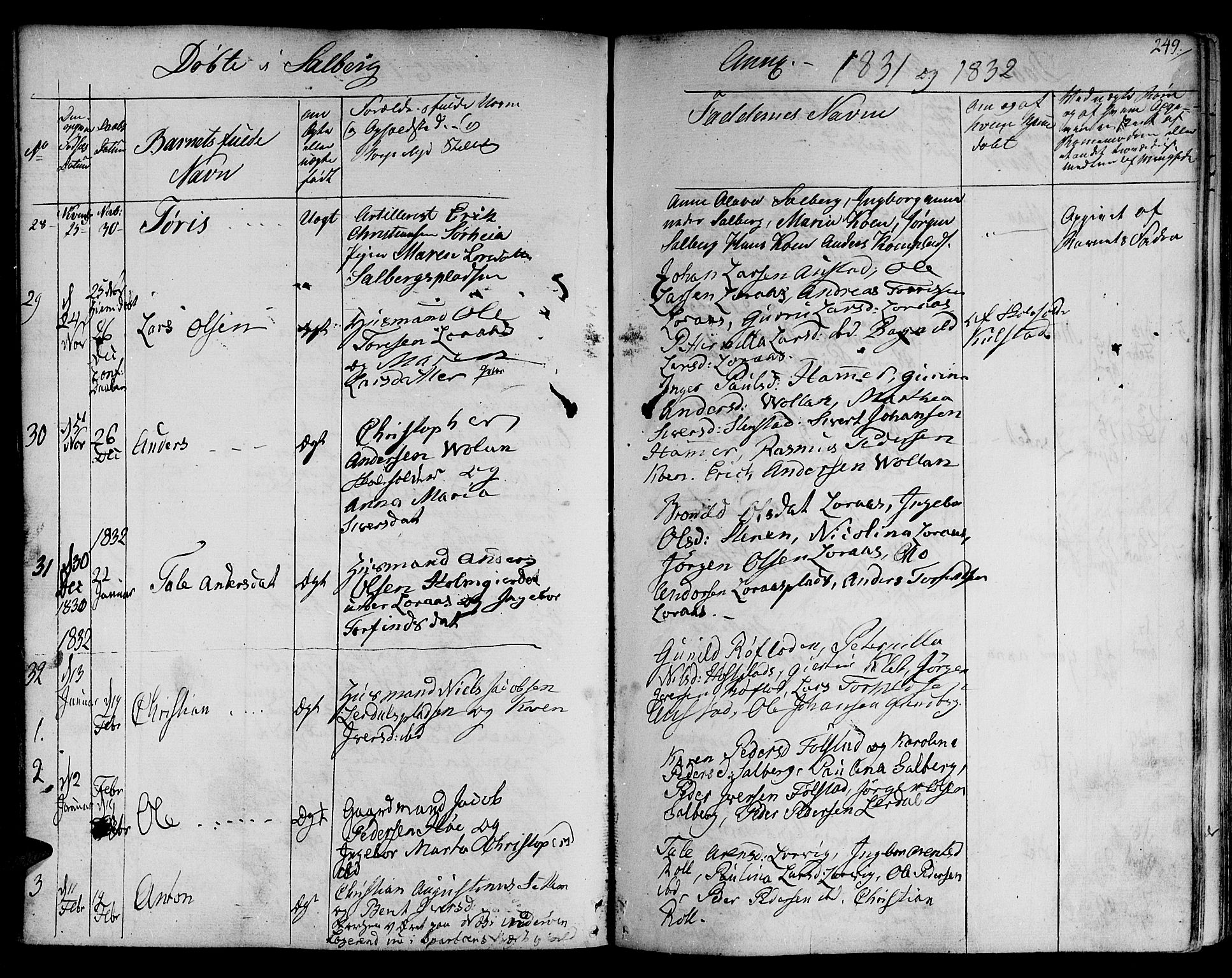 Ministerialprotokoller, klokkerbøker og fødselsregistre - Nord-Trøndelag, SAT/A-1458/730/L0277: Parish register (official) no. 730A06 /2, 1831-1839, p. 249
