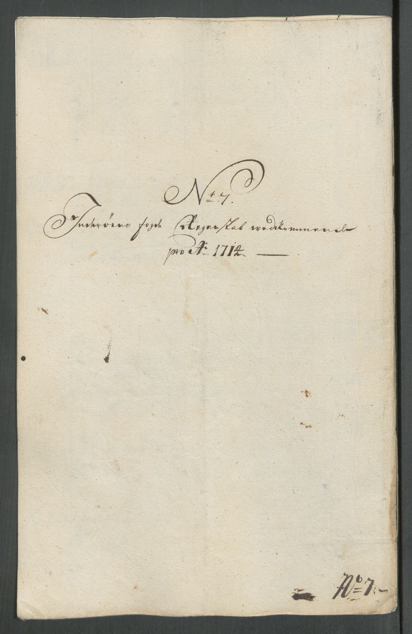 Rentekammeret inntil 1814, Reviderte regnskaper, Fogderegnskap, RA/EA-4092/R63/L4322: Fogderegnskap Inderøy, 1714, p. 195