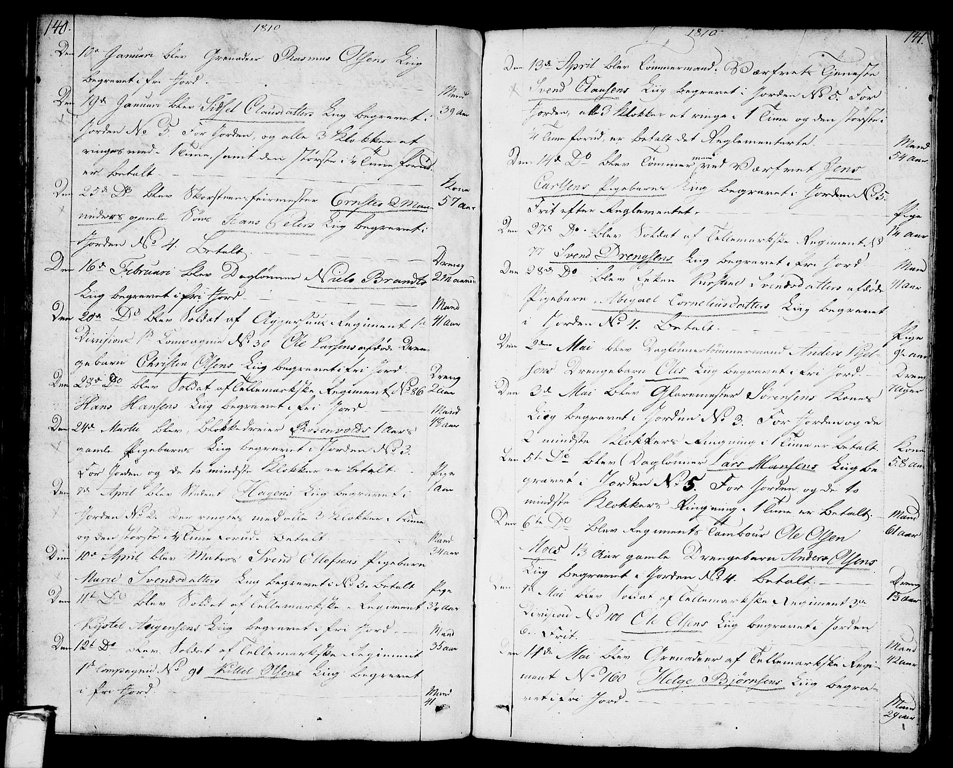 Stavern kirkebøker, SAKO/A-318/F/Fa/L0004: Parish register (official) no. 4, 1809-1816, p. 140-141