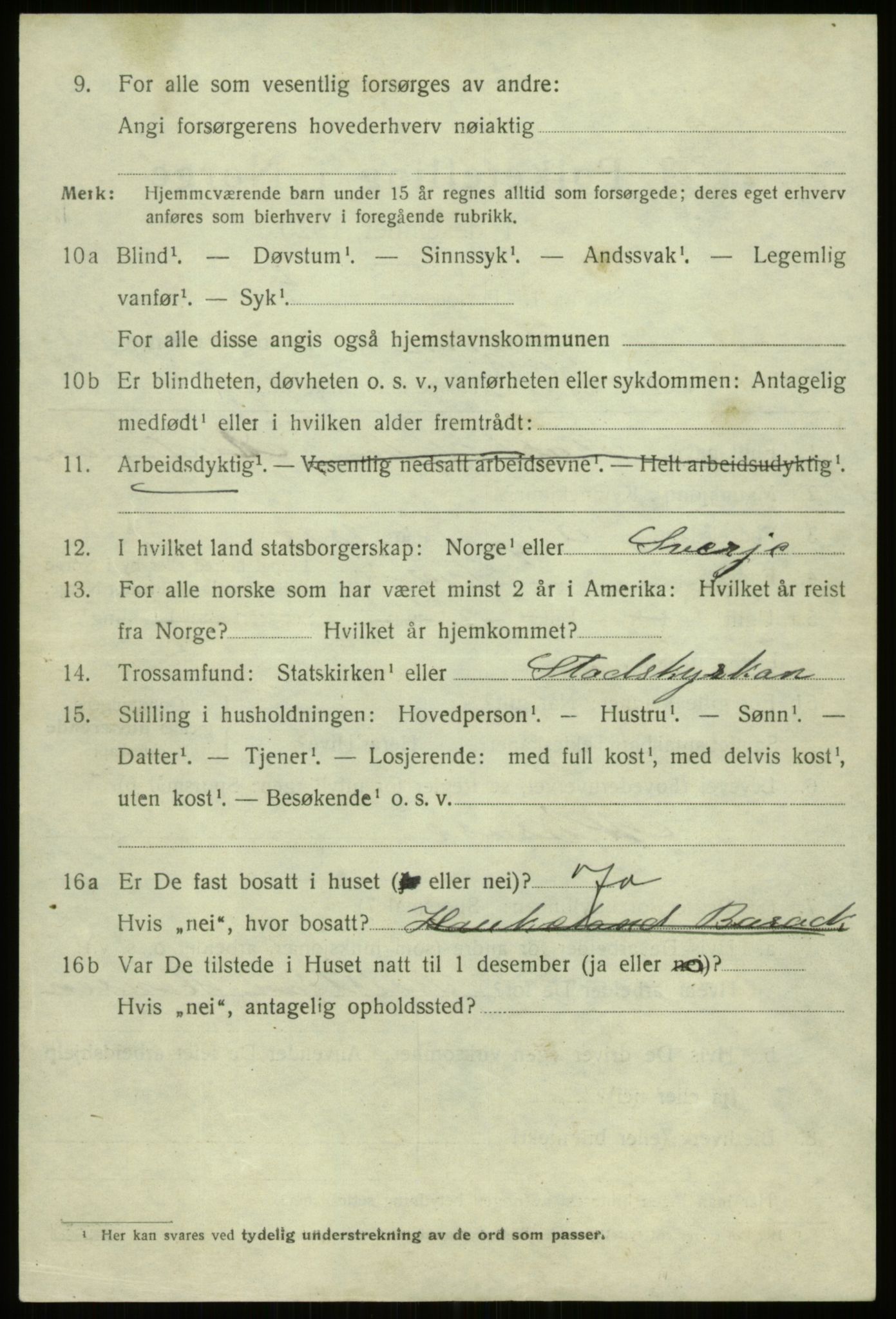 SAB, 1920 census for Bergen, 1920, p. 239362