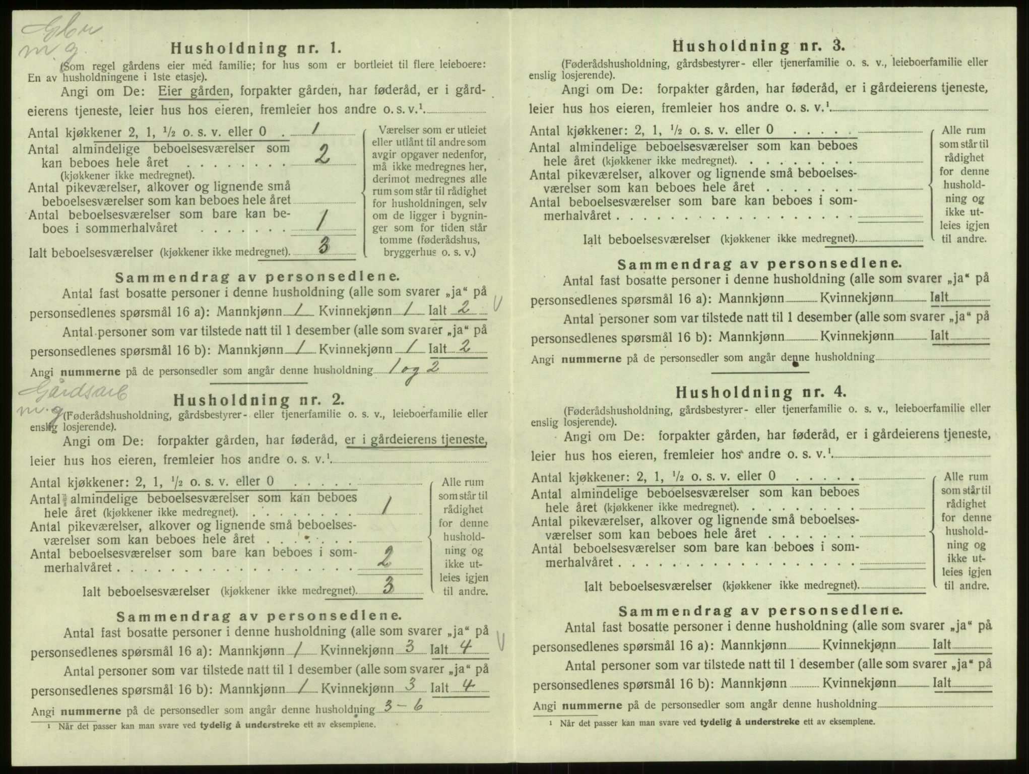 SAB, 1920 census for Eid, 1920, p. 460