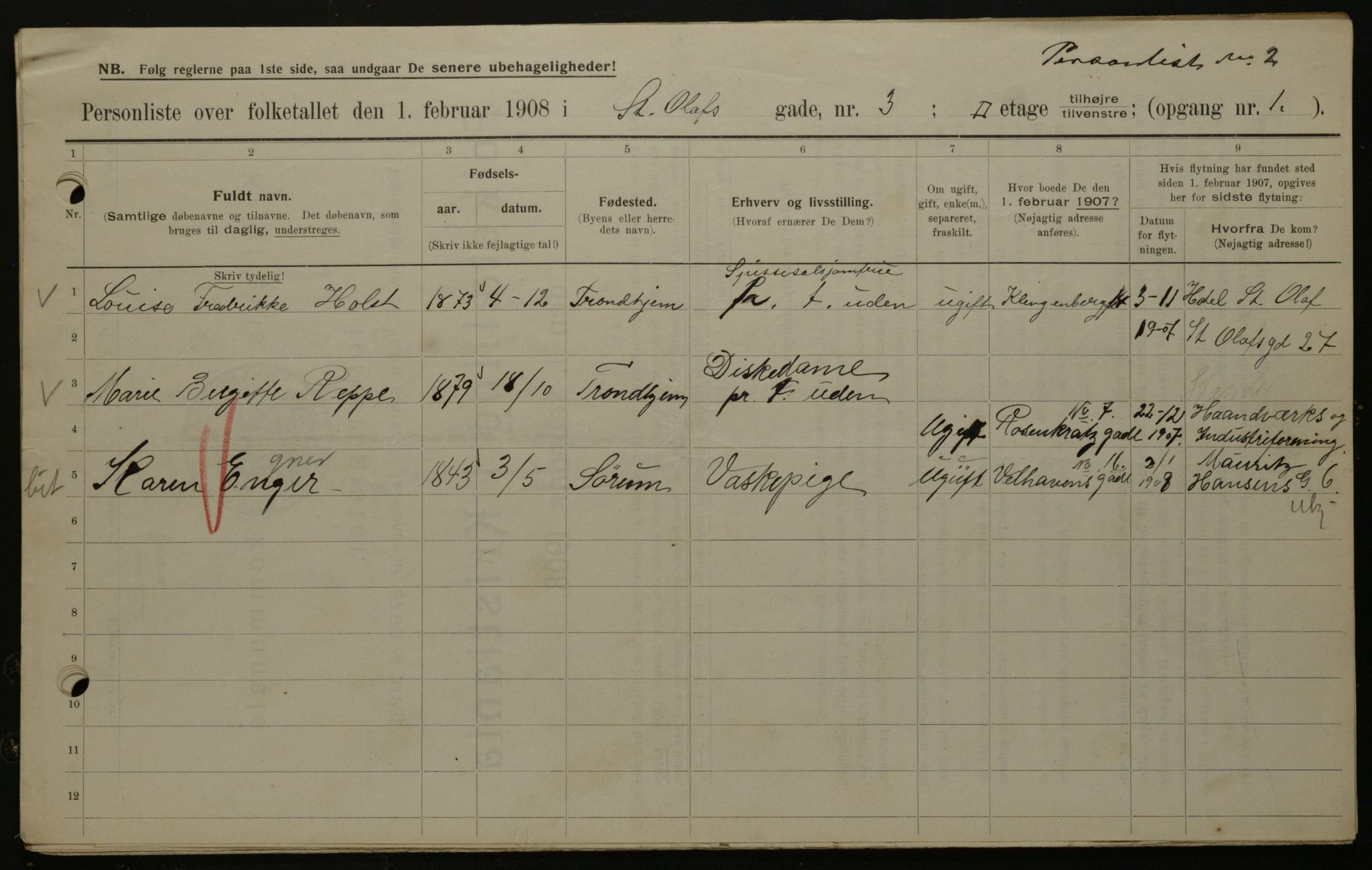 OBA, Municipal Census 1908 for Kristiania, 1908, p. 79290