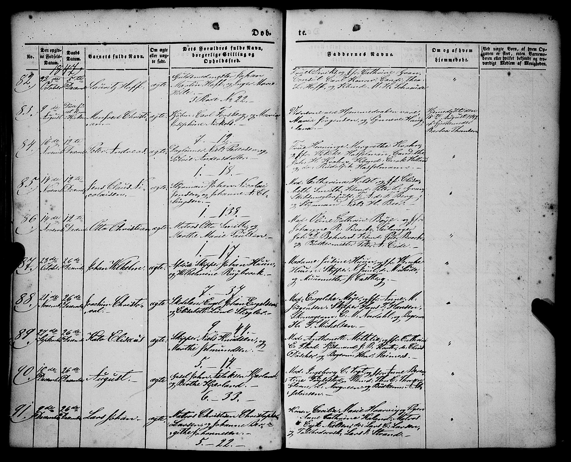 Nykirken Sokneprestembete, AV/SAB-A-77101/H/Haa/L0014: Parish register (official) no. B 1, 1844-1858, p. 32