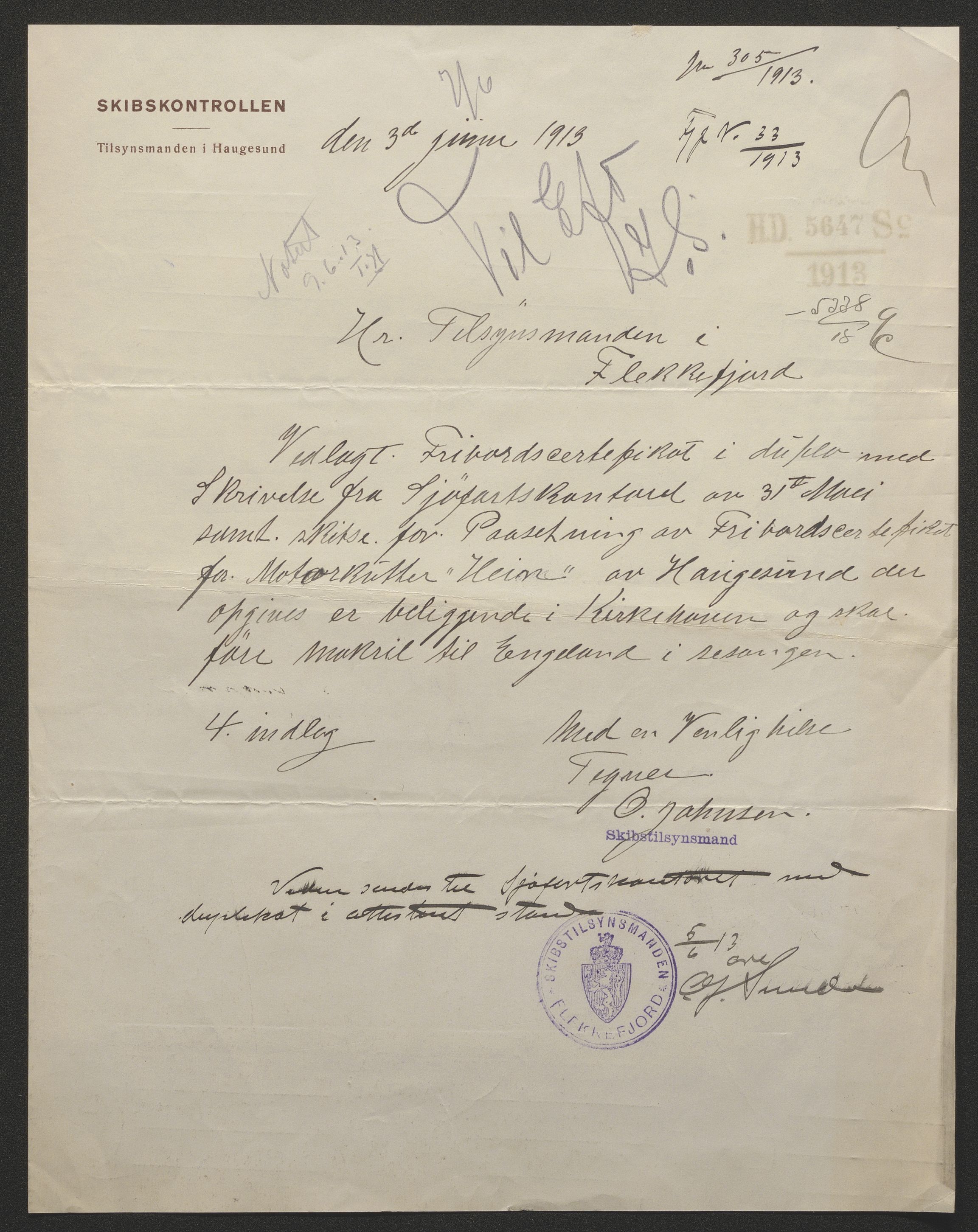Sjøfartsdirektoratet med forløpere, skipsmapper slettede skip, RA/S-4998/F/Fa/L0483: --, 1874-1933, p. 392