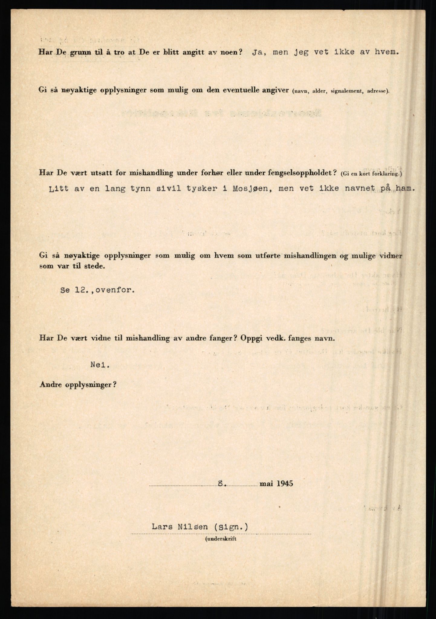 Rikspolitisjefen, AV/RA-S-1560/L/L0012: Mogensen, Øivind - Noraas, Lars, 1940-1945, p. 715