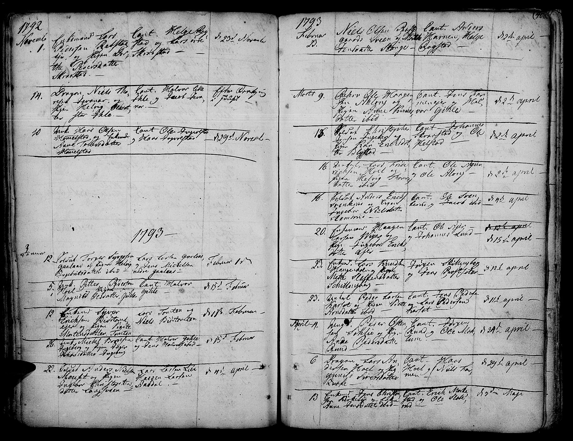 Vang prestekontor, Hedmark, SAH/PREST-008/H/Ha/Haa/L0003: Parish register (official) no. 3, 1734-1809, p. 408