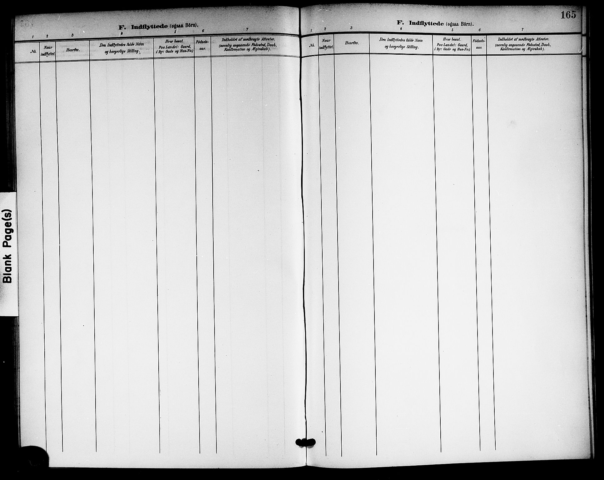 Langesund kirkebøker, SAKO/A-280/G/Ga/L0006: Parish register (copy) no. 6, 1899-1918, p. 165