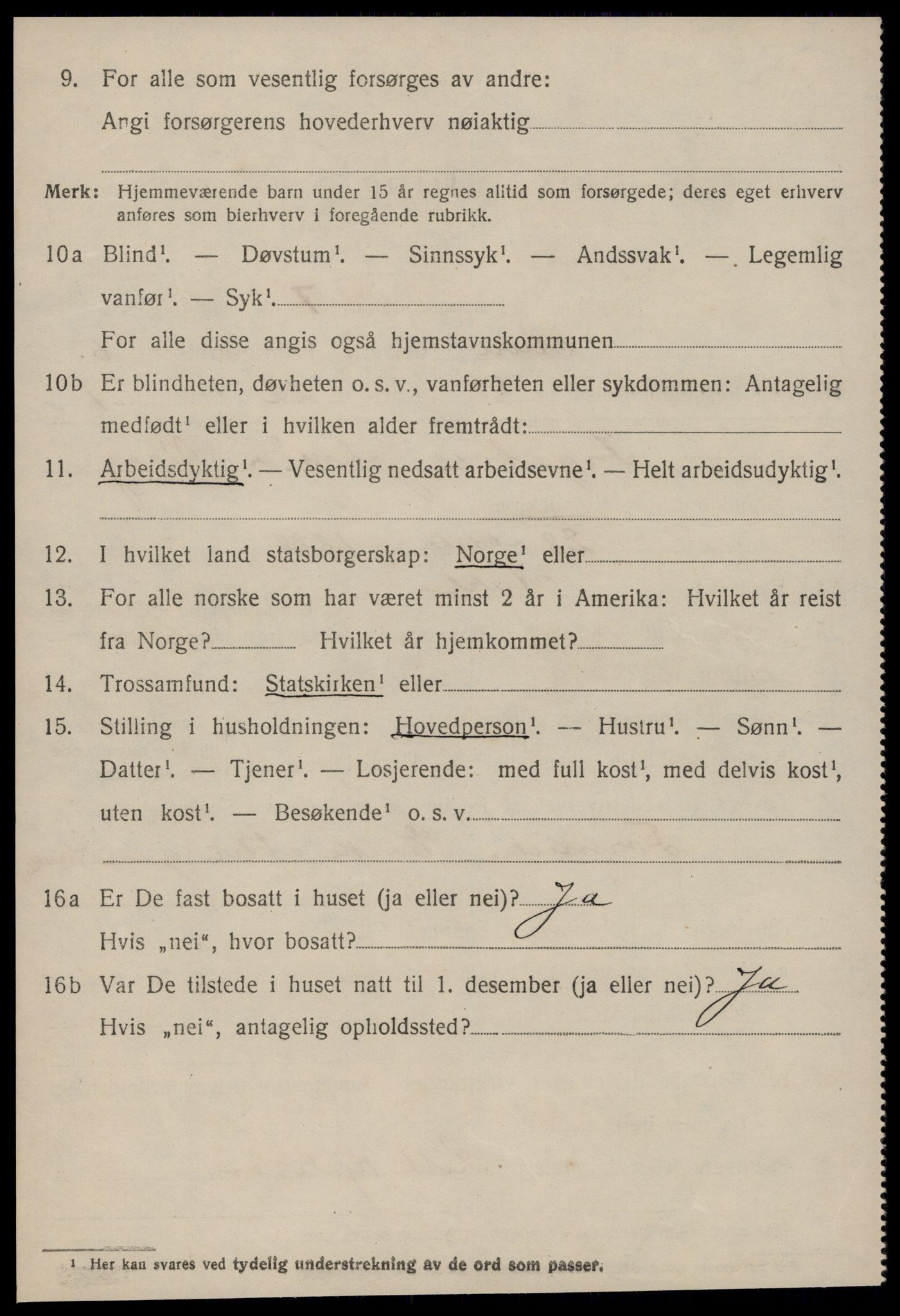 SAT, 1920 census for Aure, 1920, p. 2449