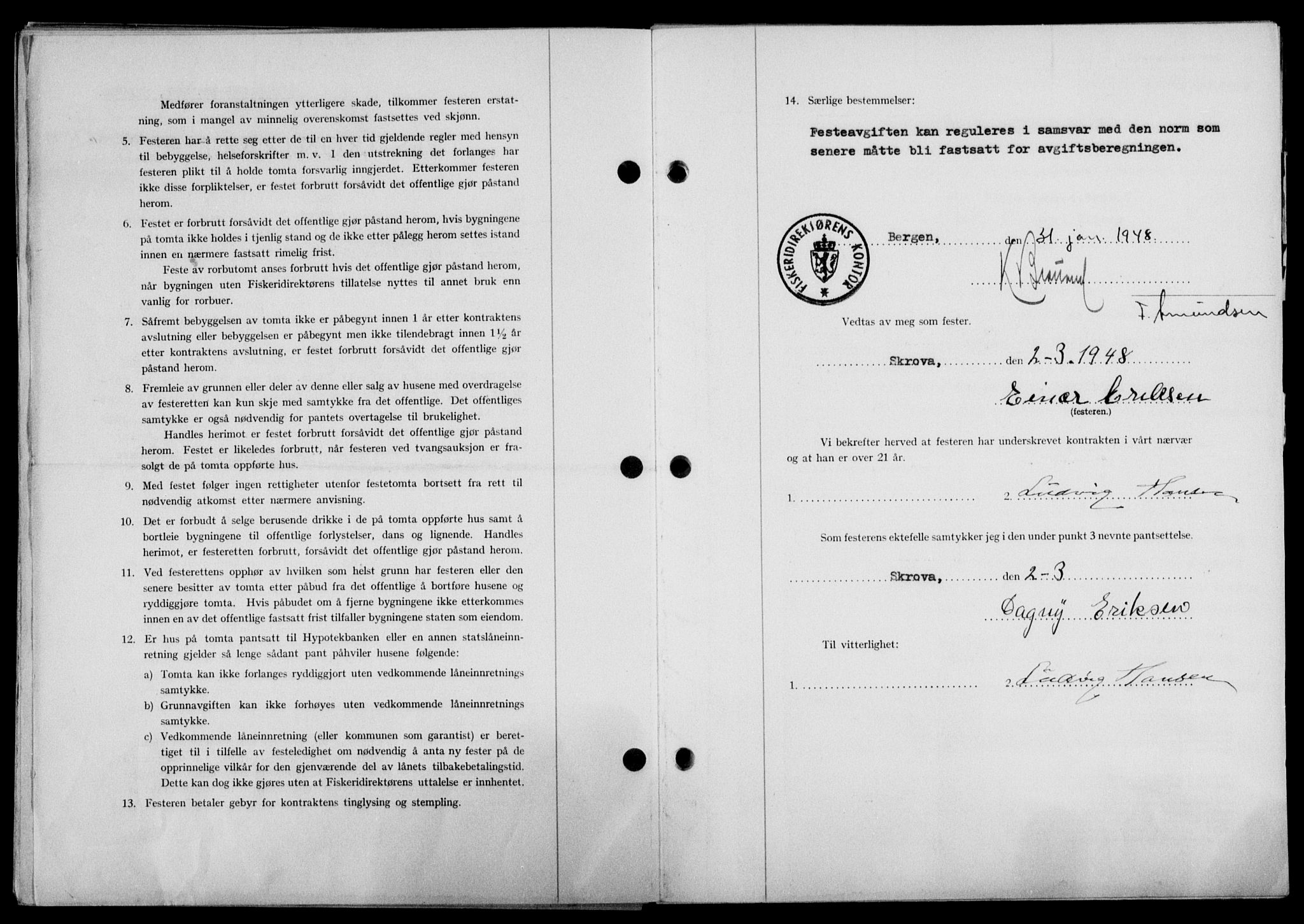 Lofoten sorenskriveri, SAT/A-0017/1/2/2C/L0018a: Mortgage book no. 18a, 1948-1948, Diary no: : 1281/1948