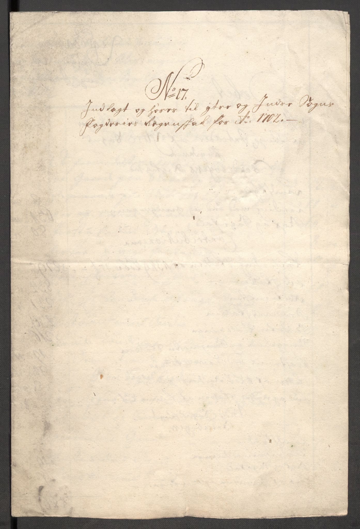 Rentekammeret inntil 1814, Reviderte regnskaper, Fogderegnskap, AV/RA-EA-4092/R52/L3312: Fogderegnskap Sogn, 1702, p. 239