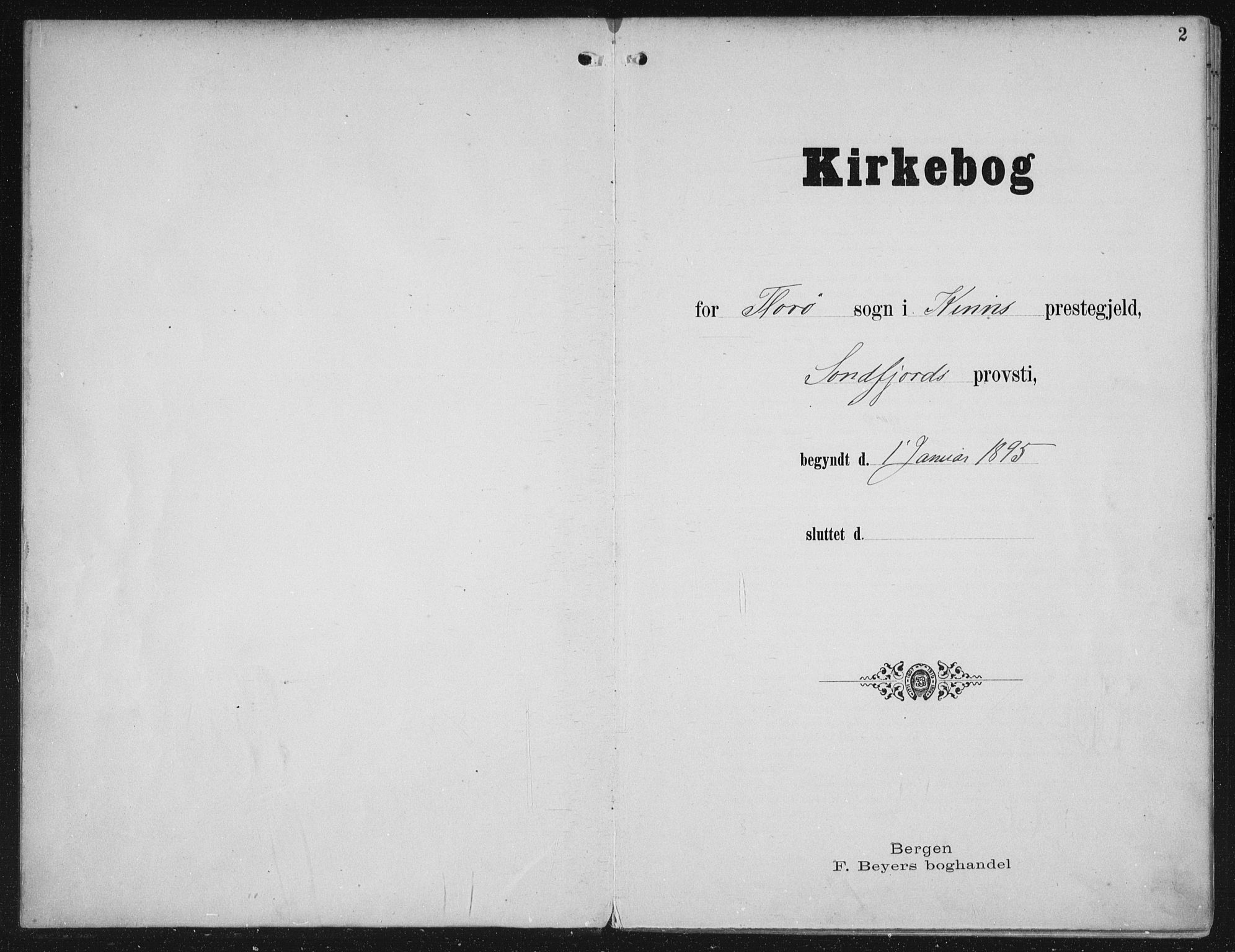 Kinn sokneprestembete, SAB/A-80801/H/Haa/Haac/L0002: Parish register (official) no. C 2, 1895-1916, p. 2