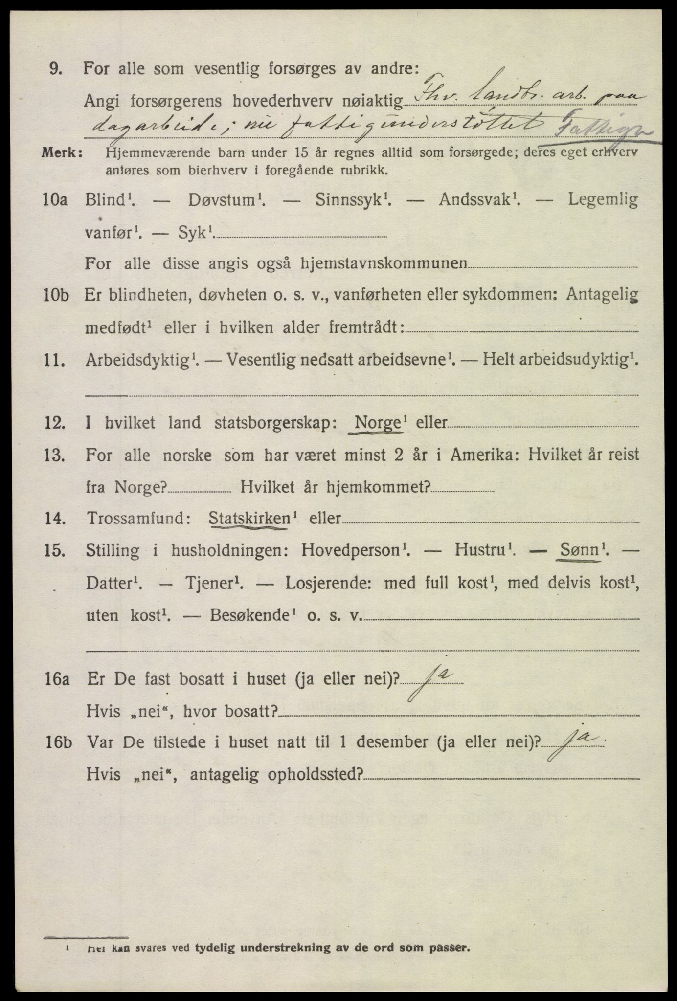 SAK, 1920 census for Holt, 1920, p. 7971