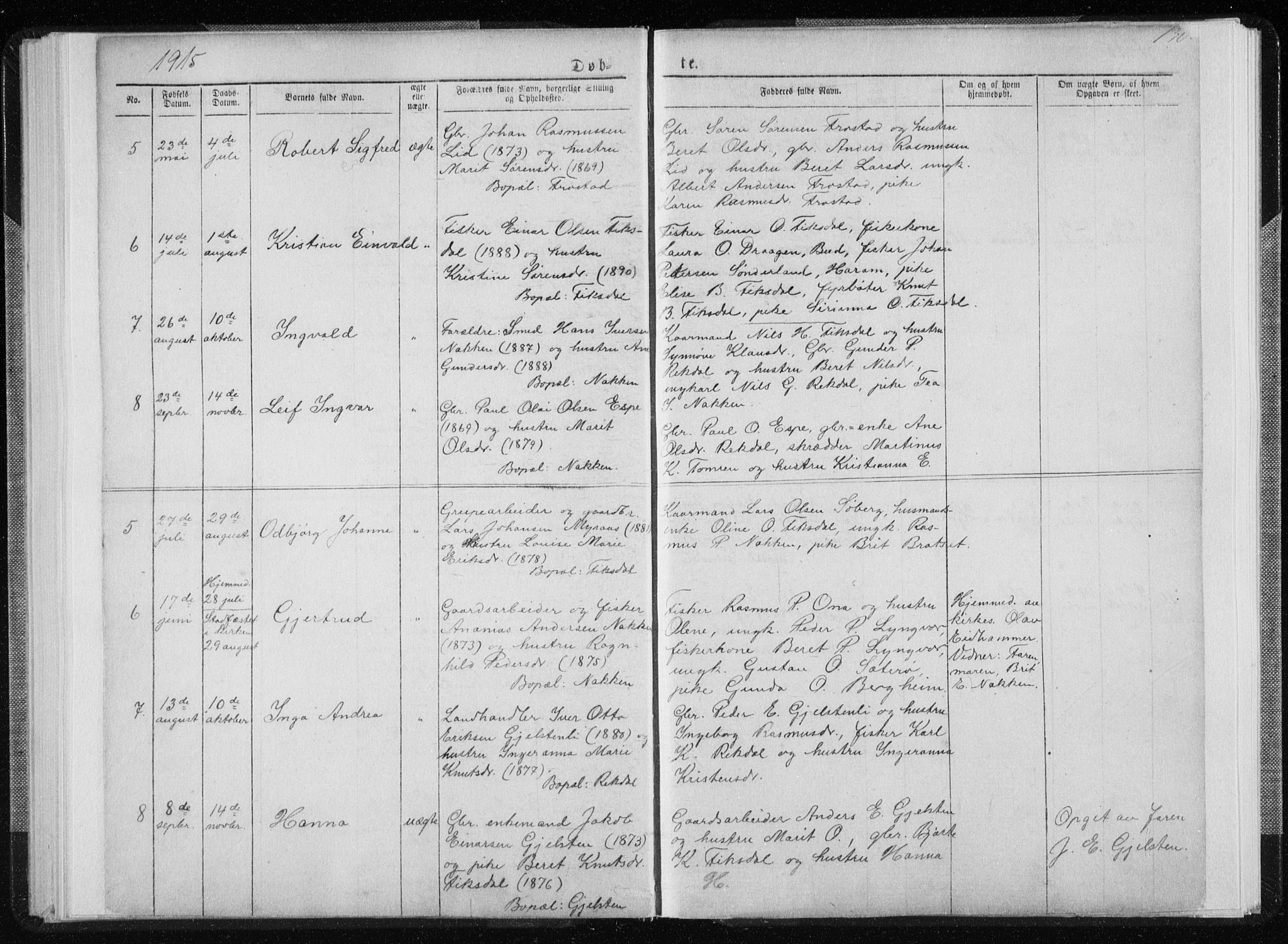 Ministerialprotokoller, klokkerbøker og fødselsregistre - Møre og Romsdal, SAT/A-1454/540/L0541: Parish register (copy) no. 540C01, 1867-1920, p. 130