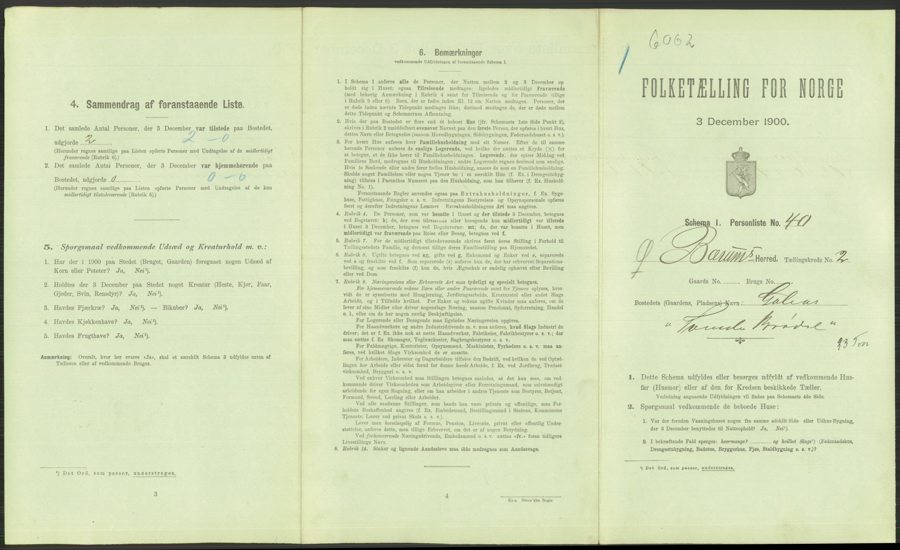 RA, 1900 Census - ship lists from ships in Norwegian harbours, harbours abroad and at sea, 1900, p. 3525