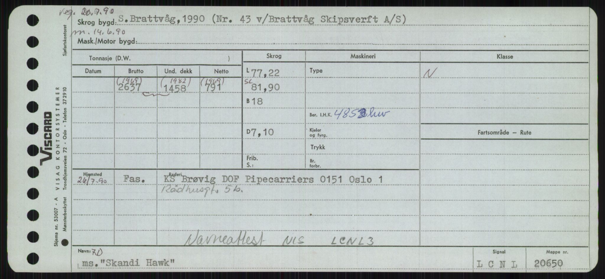 Sjøfartsdirektoratet med forløpere, Skipsmålingen, RA/S-1627/H/Ha/L0005/0001: Fartøy, S-Sven / Fartøy, S-Skji, p. 643