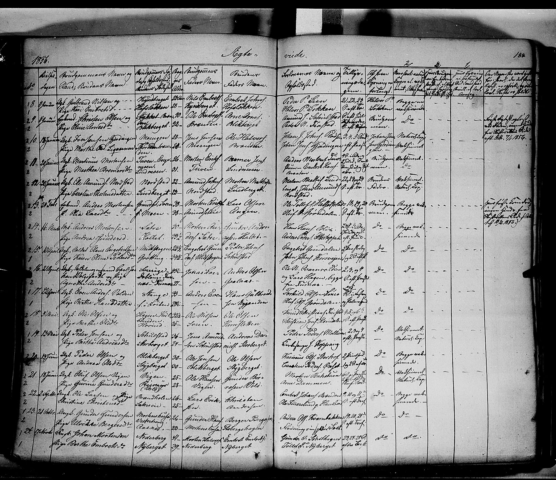 Elverum prestekontor, AV/SAH-PREST-044/H/Ha/Haa/L0009: Parish register (official) no. 9, 1843-1856, p. 188