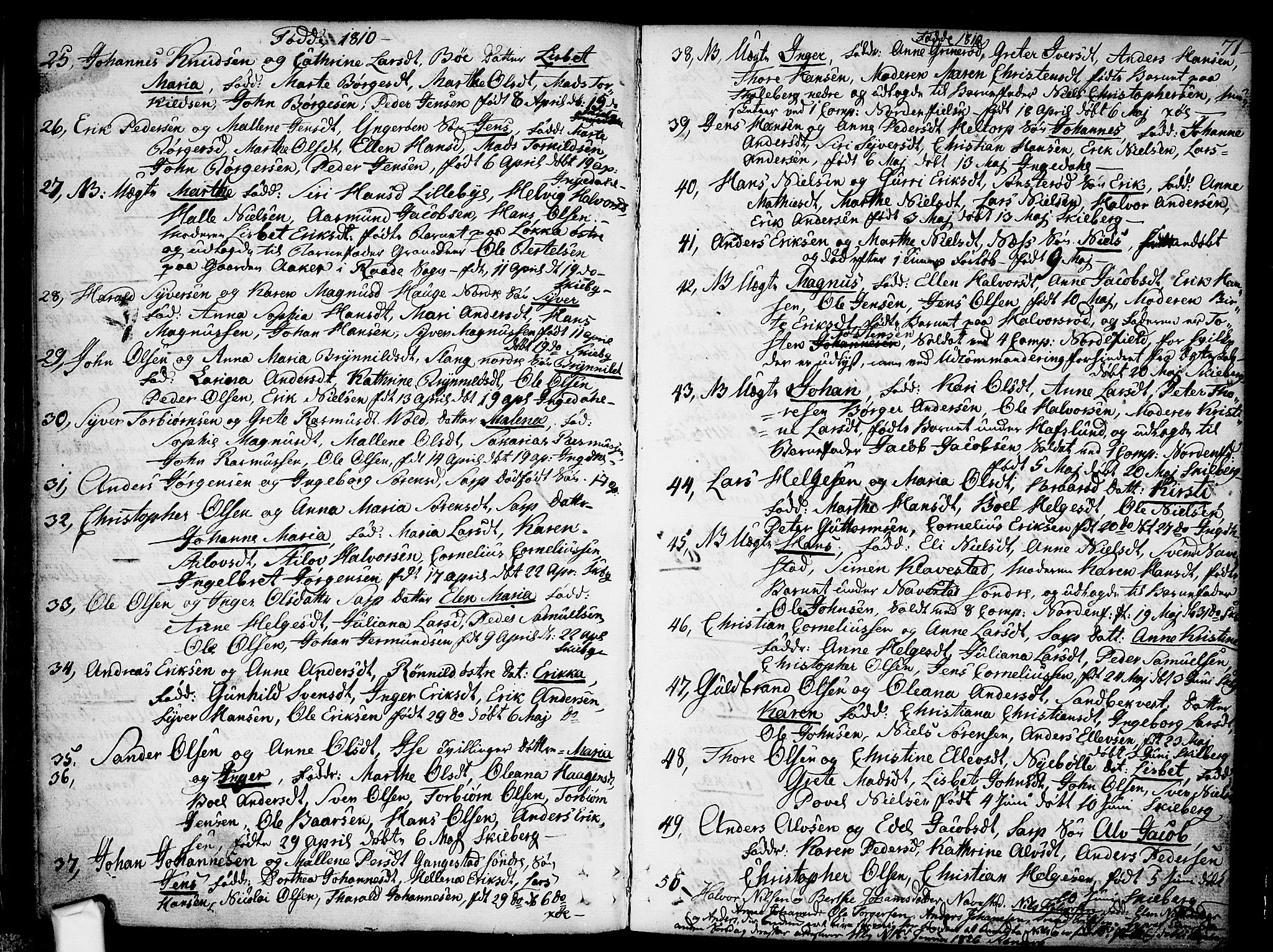 Skjeberg prestekontor Kirkebøker, SAO/A-10923/F/Fa/L0003: Parish register (official) no. I 3, 1792-1814, p. 71