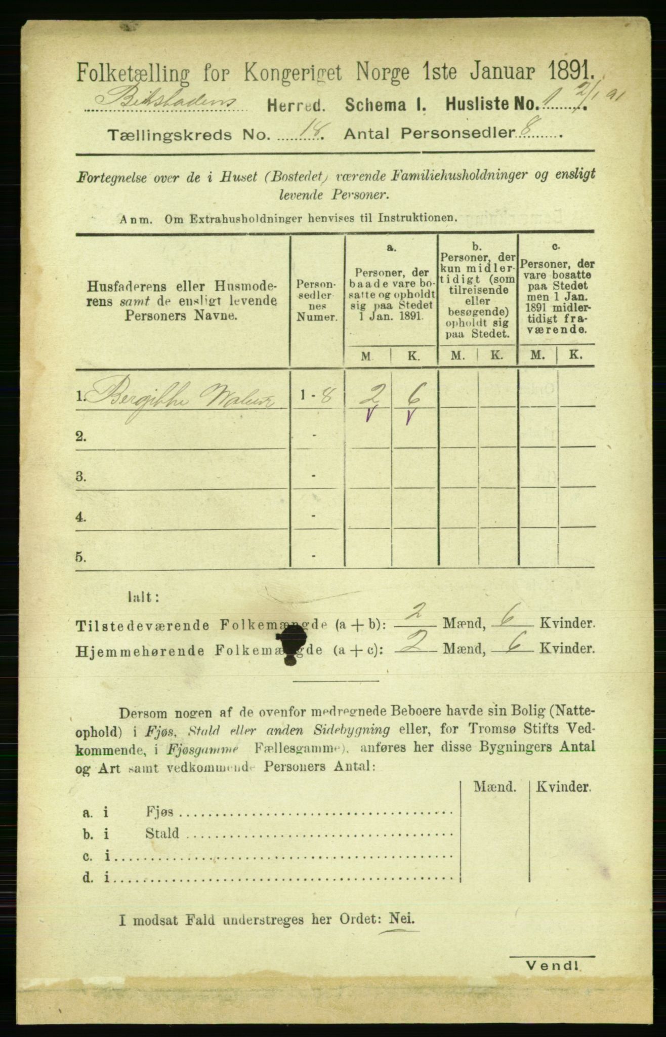 RA, 1891 census for 1727 Beitstad, 1891, p. 4589