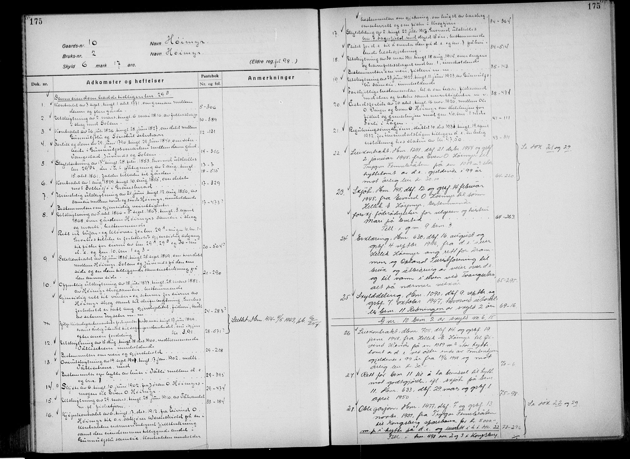 Numedal og Sandsvær sorenskriveri, AV/SAKO-A-128/G/Gb/Gbg/L0001: Mortgage register no. VII 1, p. 175