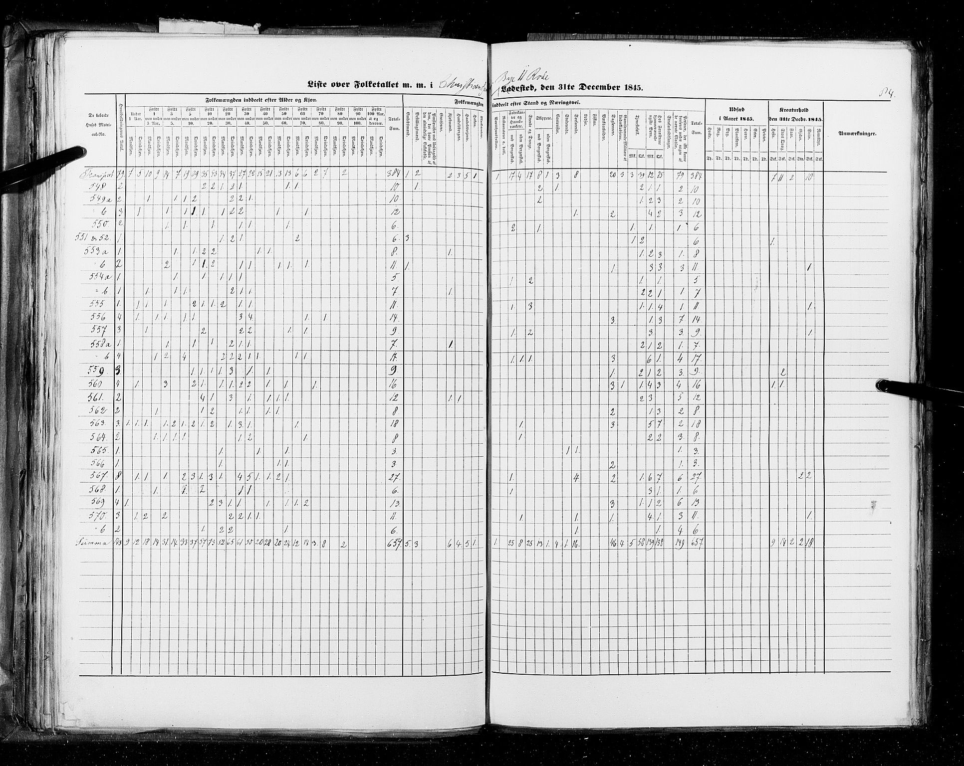 RA, Census 1845, vol. 11: Cities, 1845, p. 84