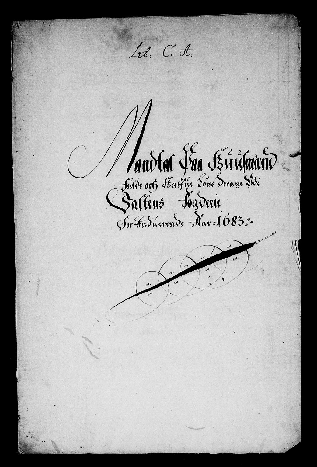 Rentekammeret inntil 1814, Reviderte regnskaper, Stiftamtstueregnskaper, Trondheim stiftamt og Nordland amt, AV/RA-EA-6044/R/Rg/L0074: Trondheim stiftamt og Nordland amt, 1683