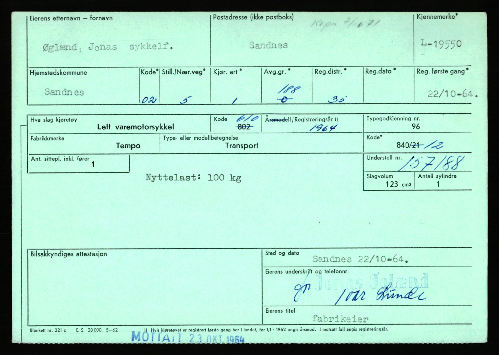 Stavanger trafikkstasjon, AV/SAST-A-101942/0/F/L0035: L-19100 - L-19999, 1930-1971, p. 1562